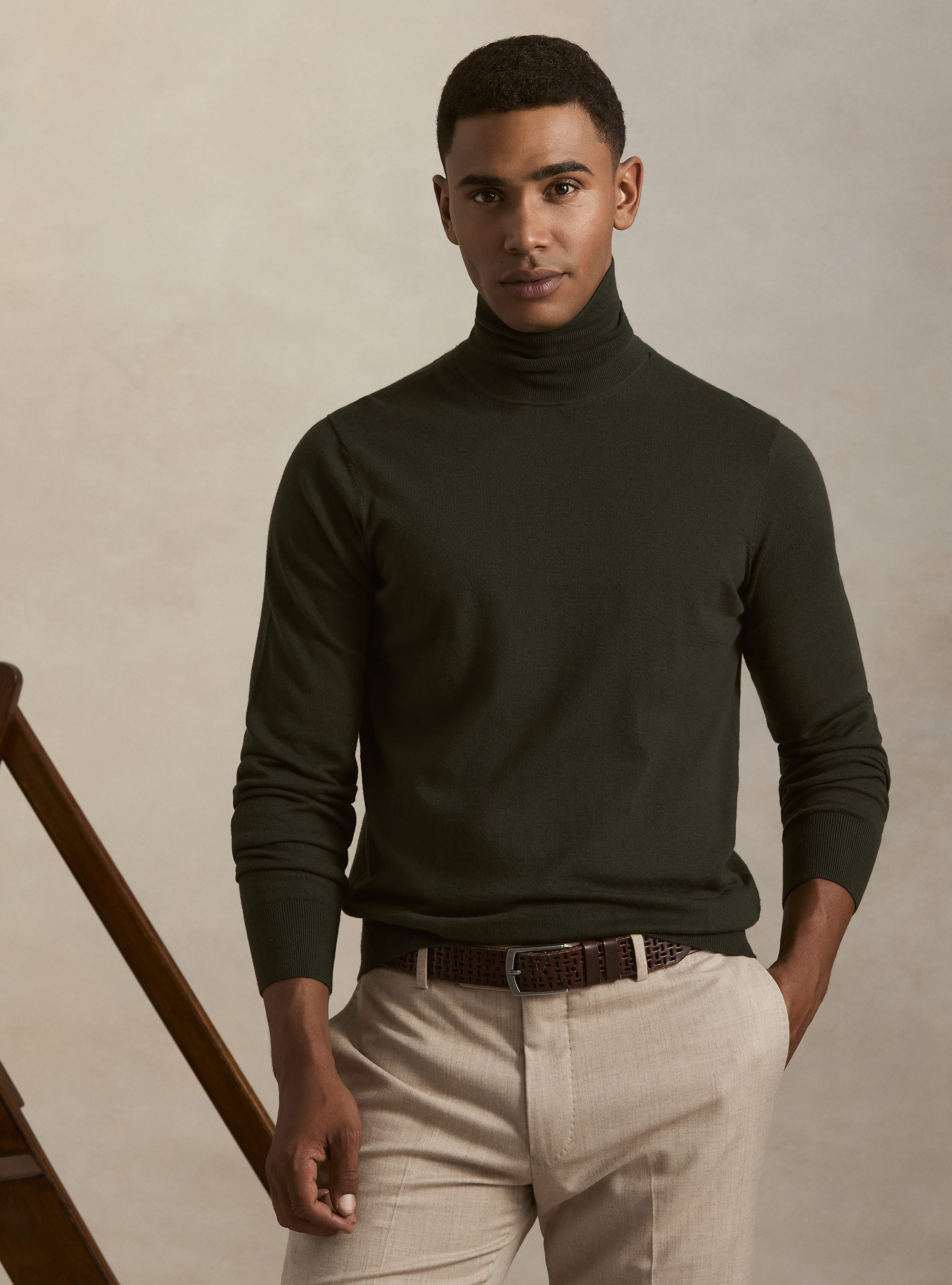 Dolcevita in cotone e cashmere, MILITARE 0609C