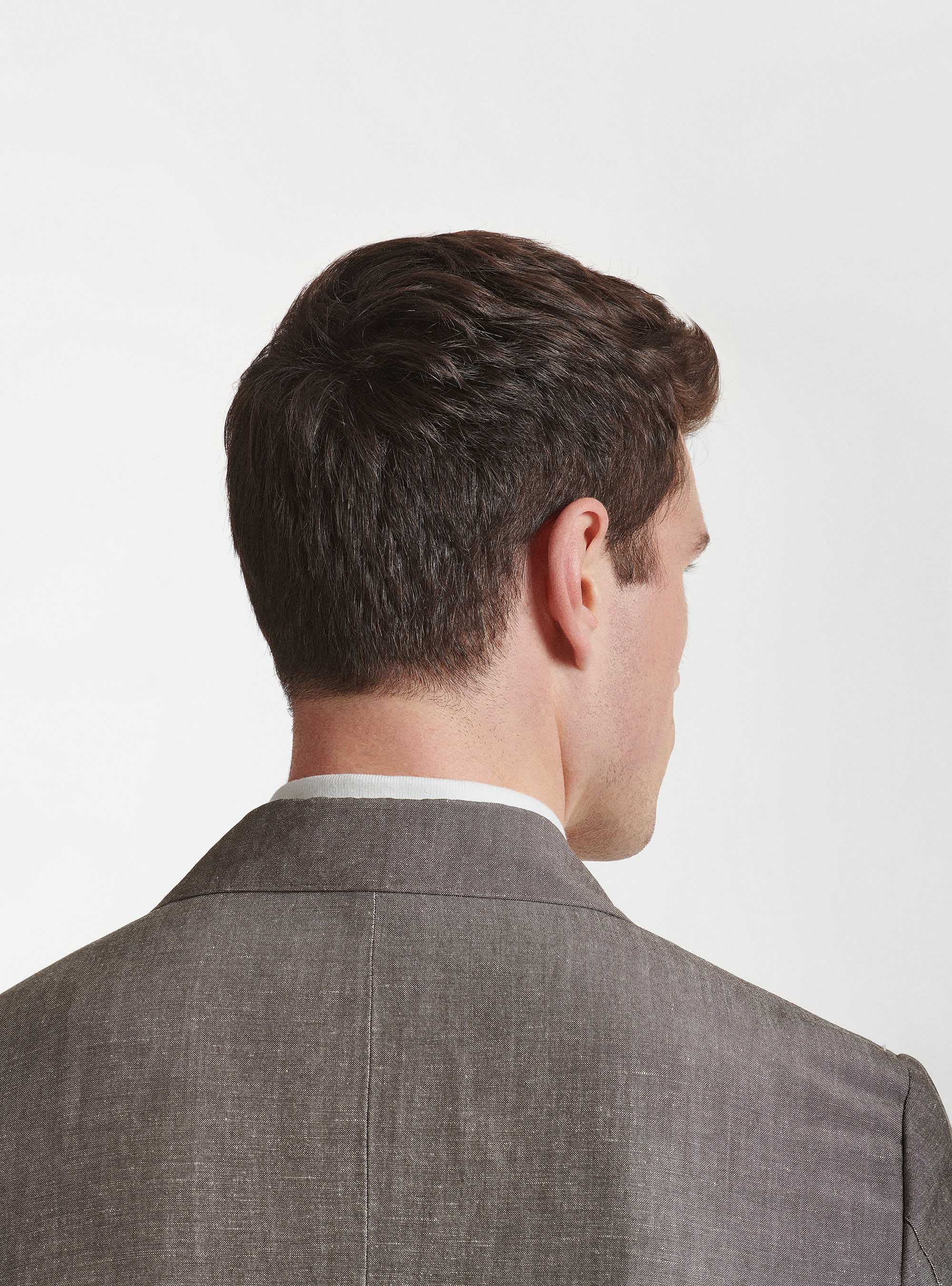 Zignone linen and wool double-breasted suit blazer, MUD