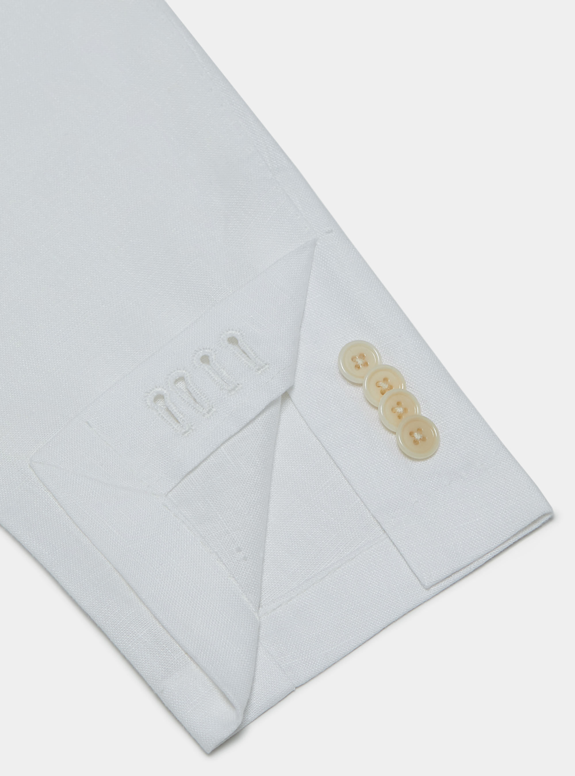 Giacca in puro lino, BIANCO