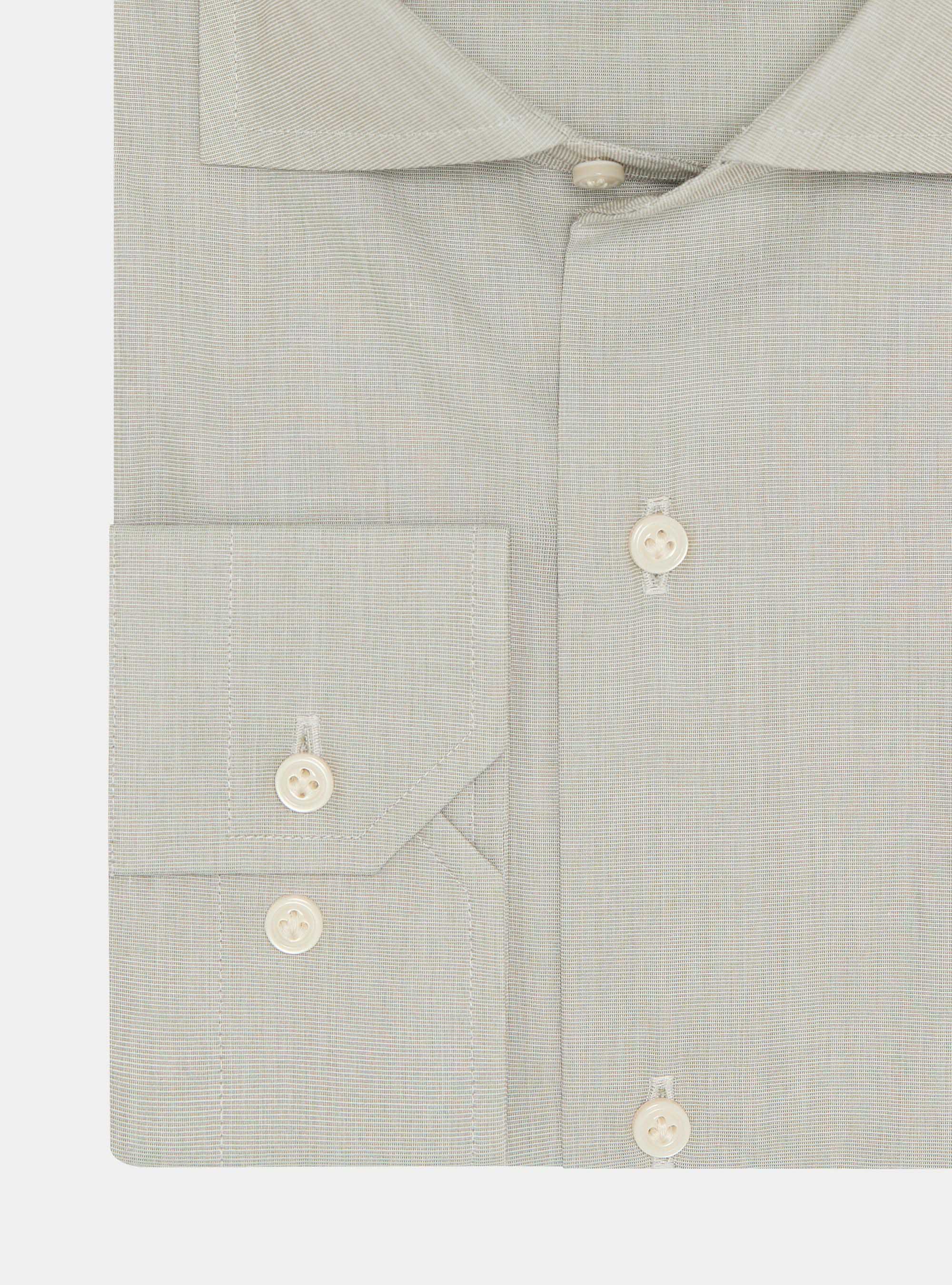 Camisa de algod&oacute;n fil a fil, SALVIA 0602C