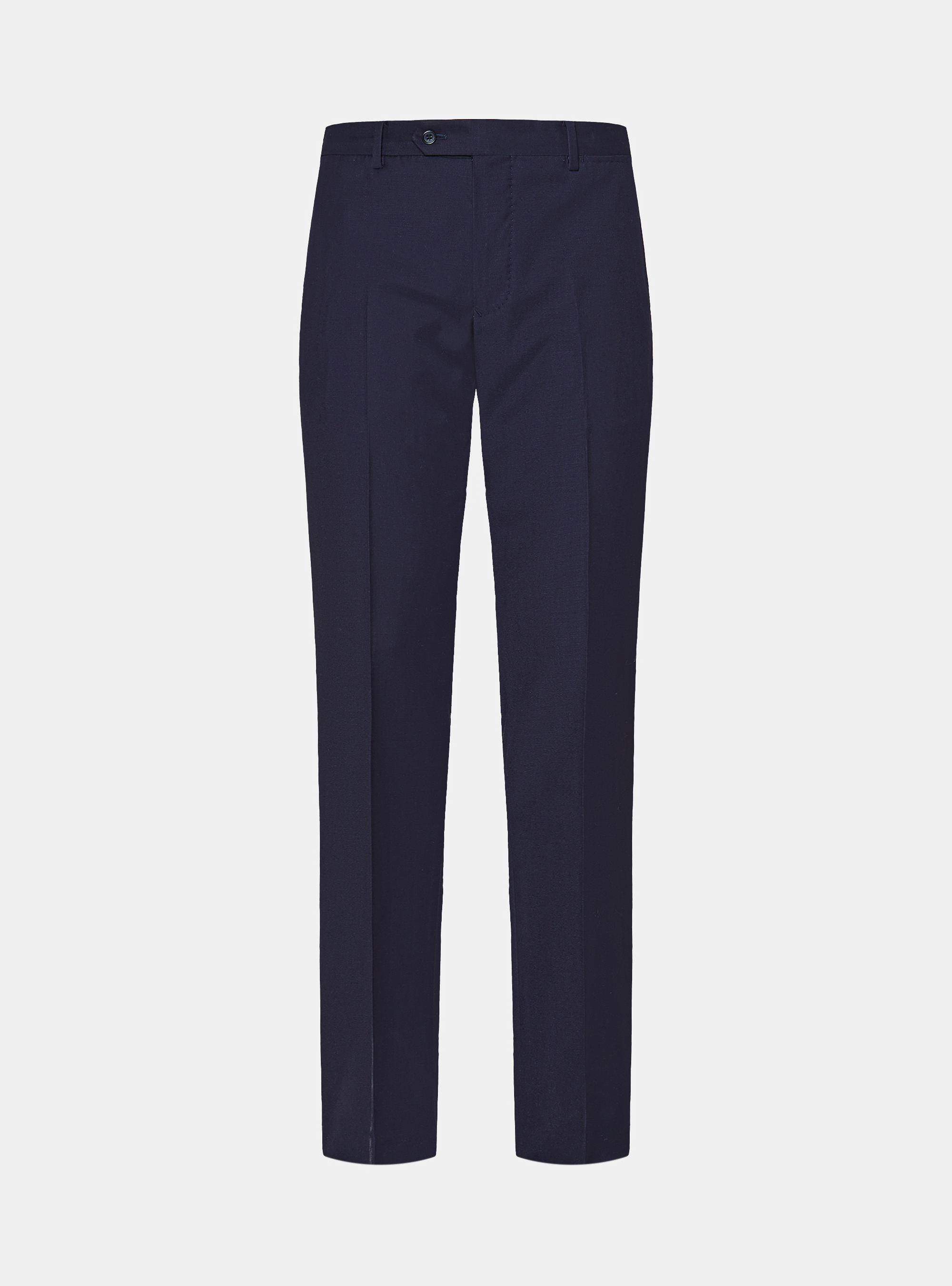 Suit trousers in pure superfine 120s wool, NAVY BLUE