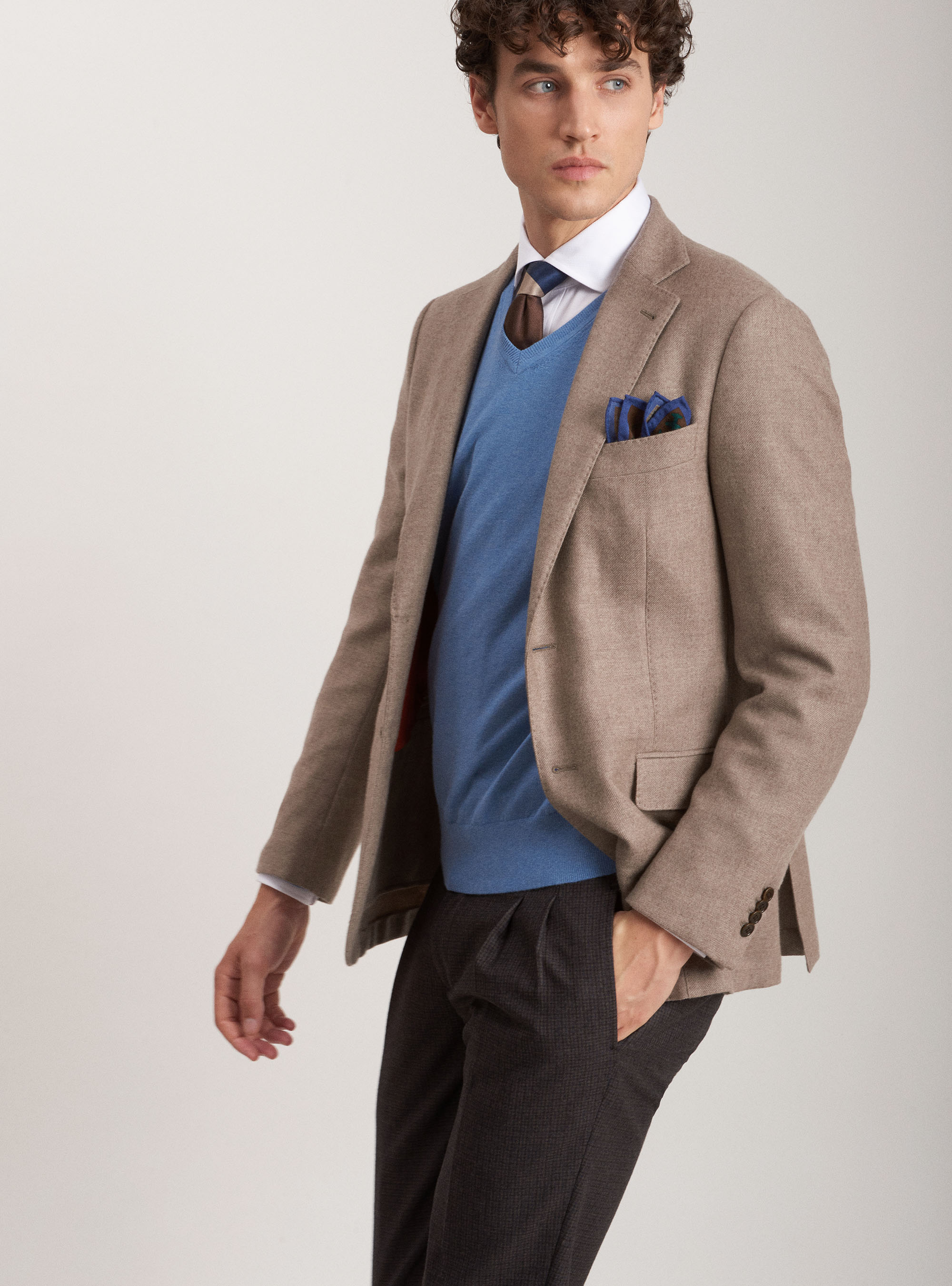 Chaqueta 100% cachemira, CRUDO