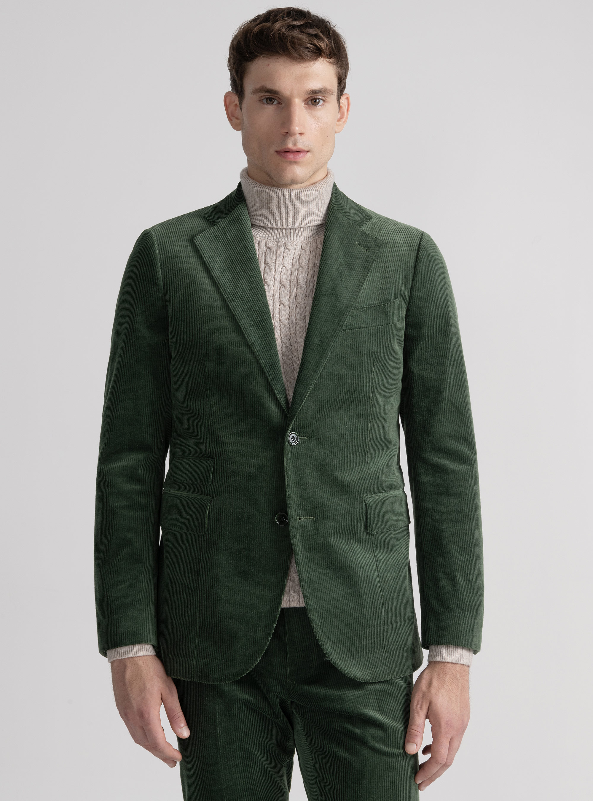 Giacca in velluto a coste di Duca Visconti di Modrone, VERDE