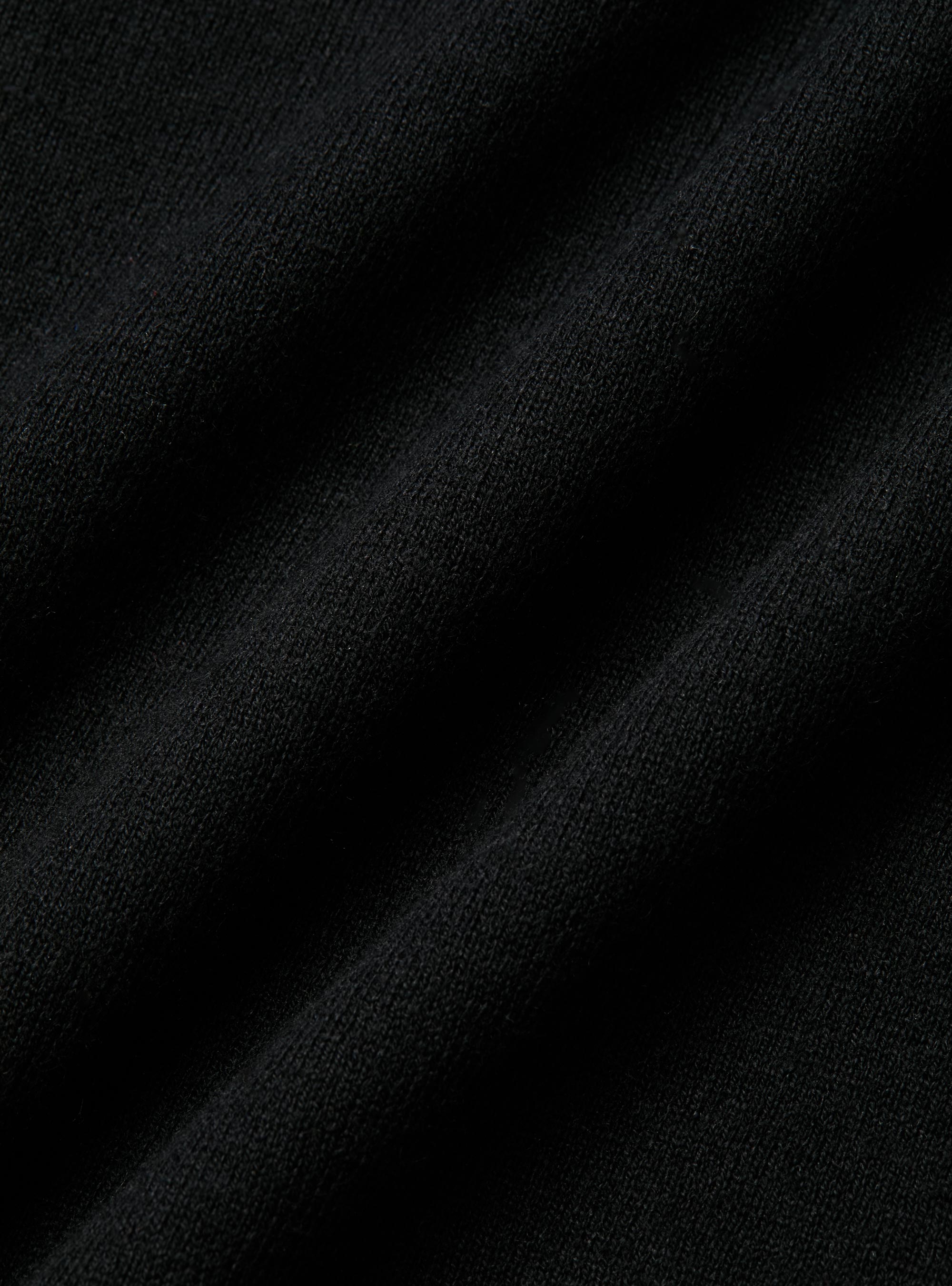 Dolcevita in cotone seta e cashmere, NERO