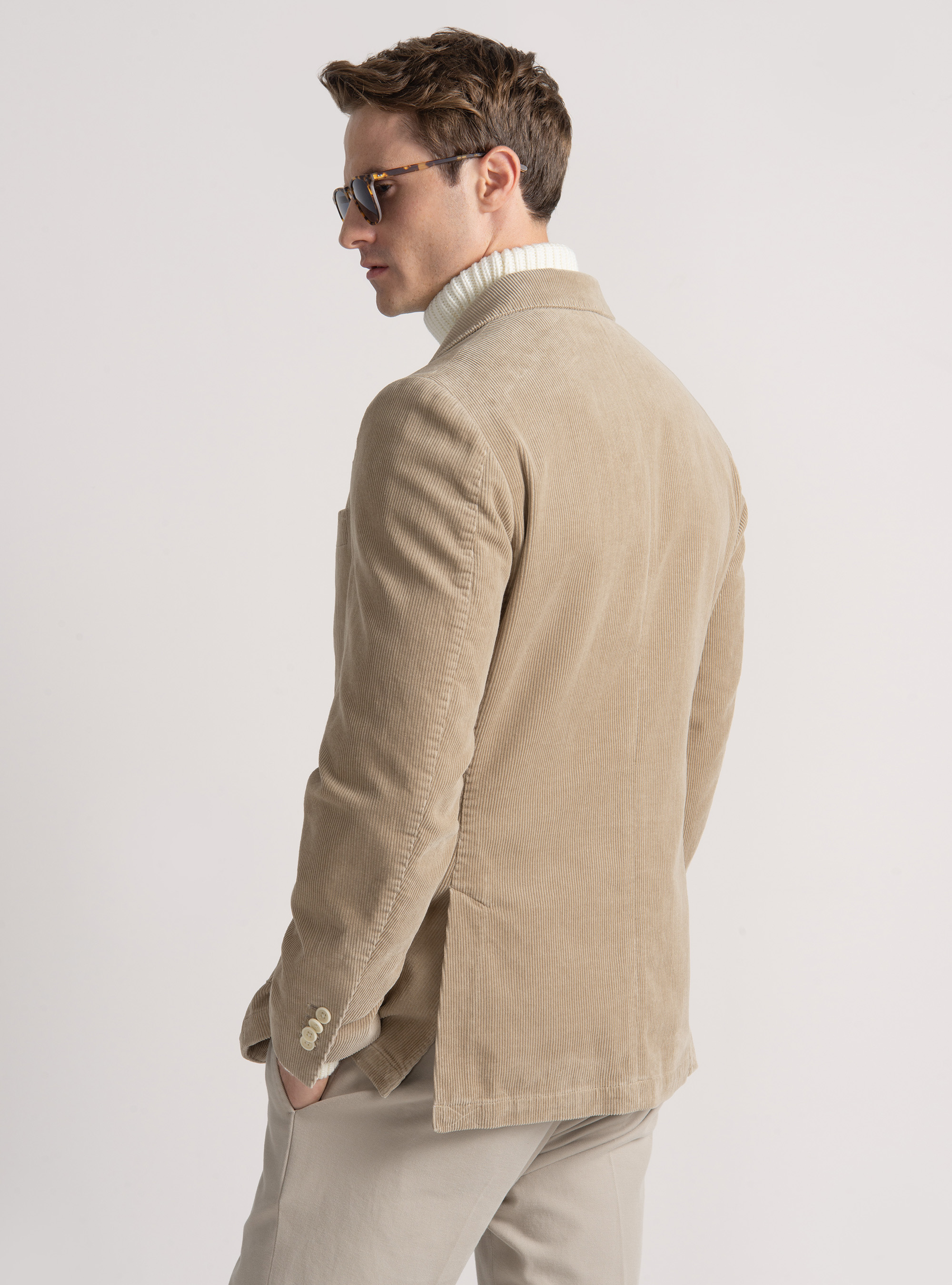 Corduroy blazer, SAND