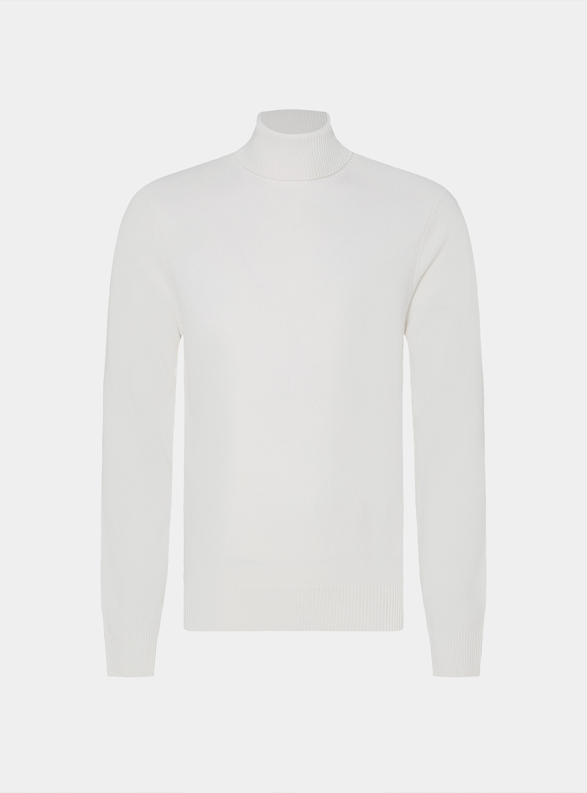 Rollkragenpullover aus Merinowolle, BIANCO 0099C