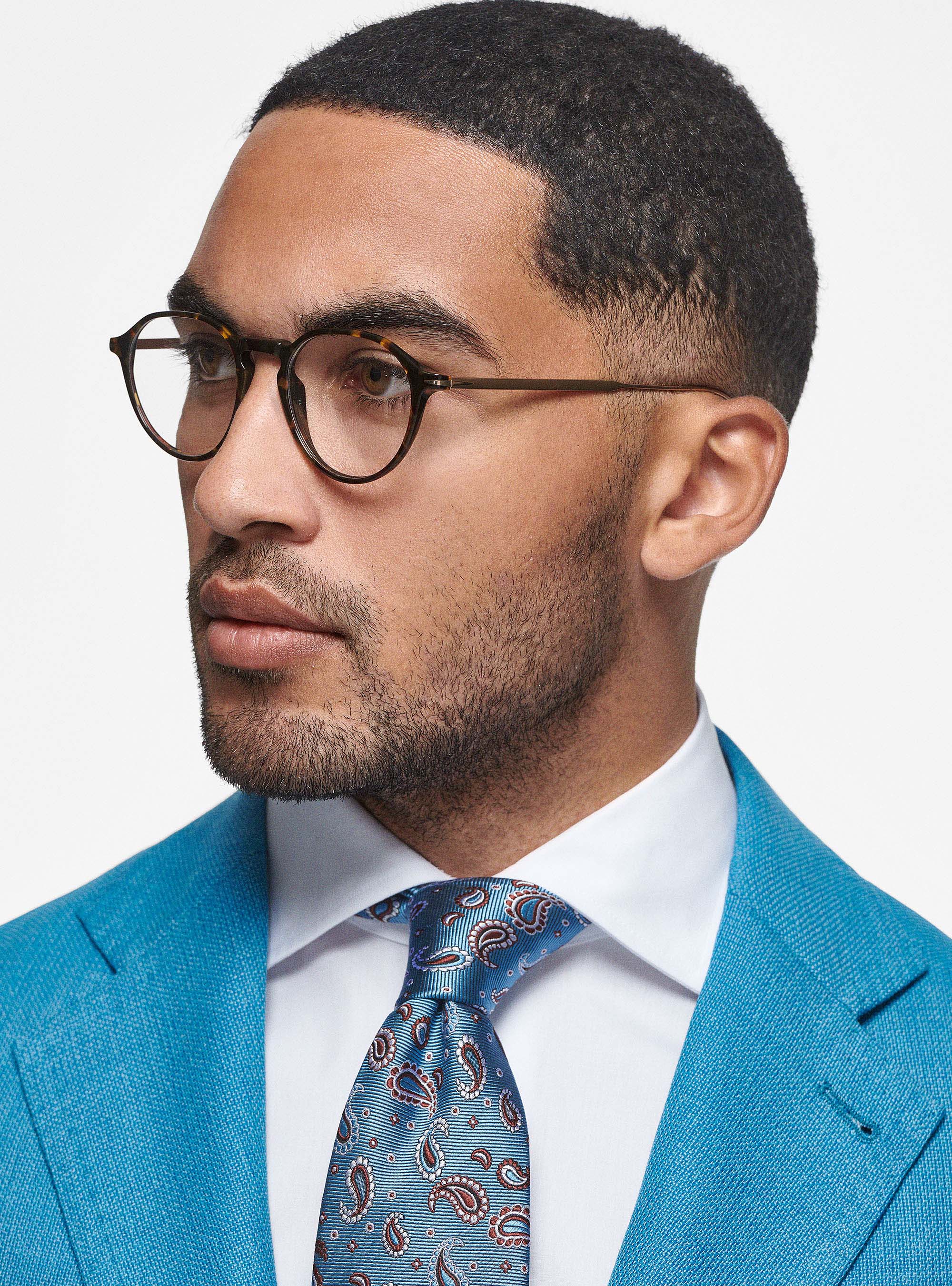 Micro-textured pure wool blazer, PETROL