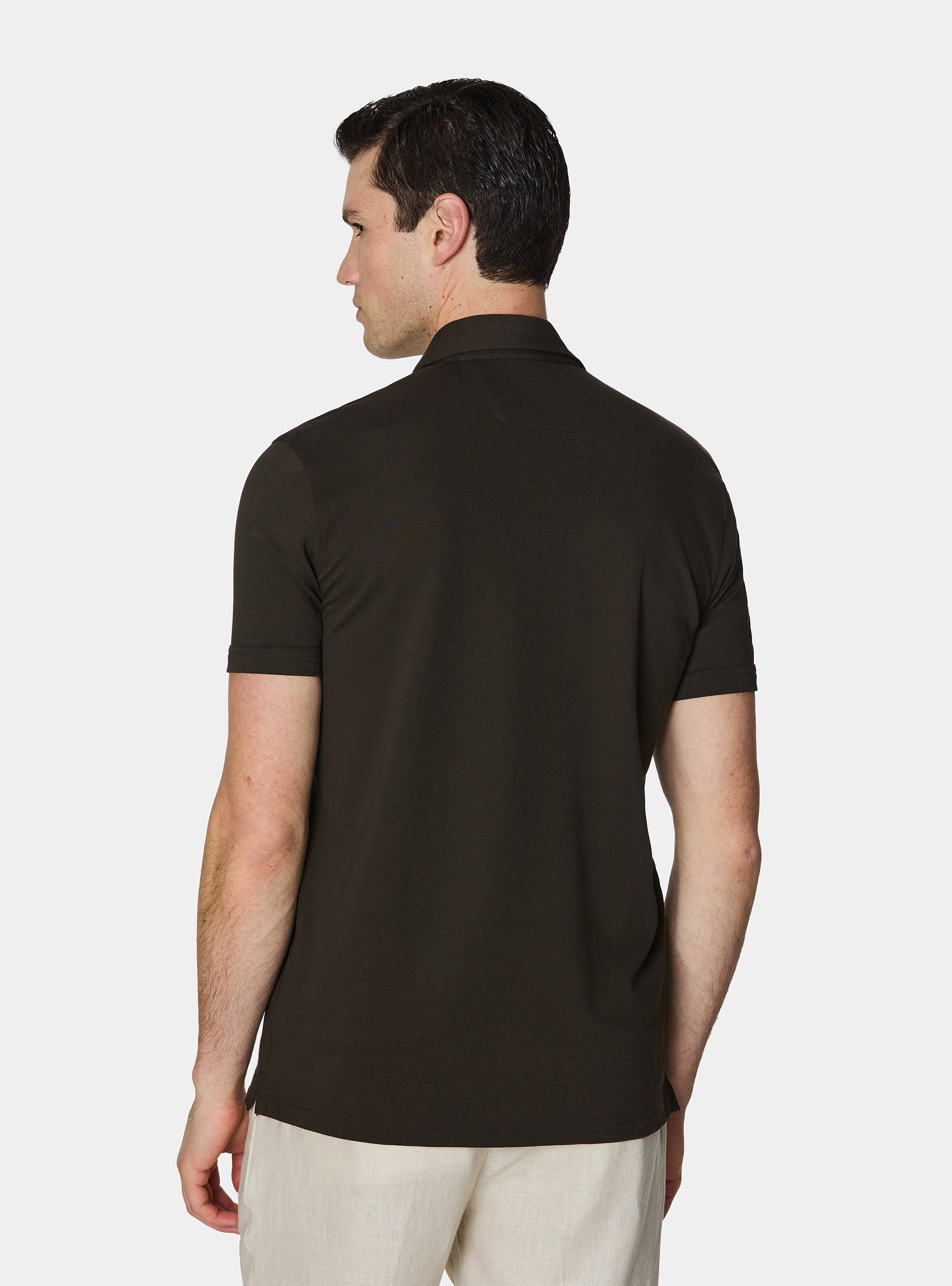 GT01 Stretch-Pique-Poloshirt, MARRONE 0507C