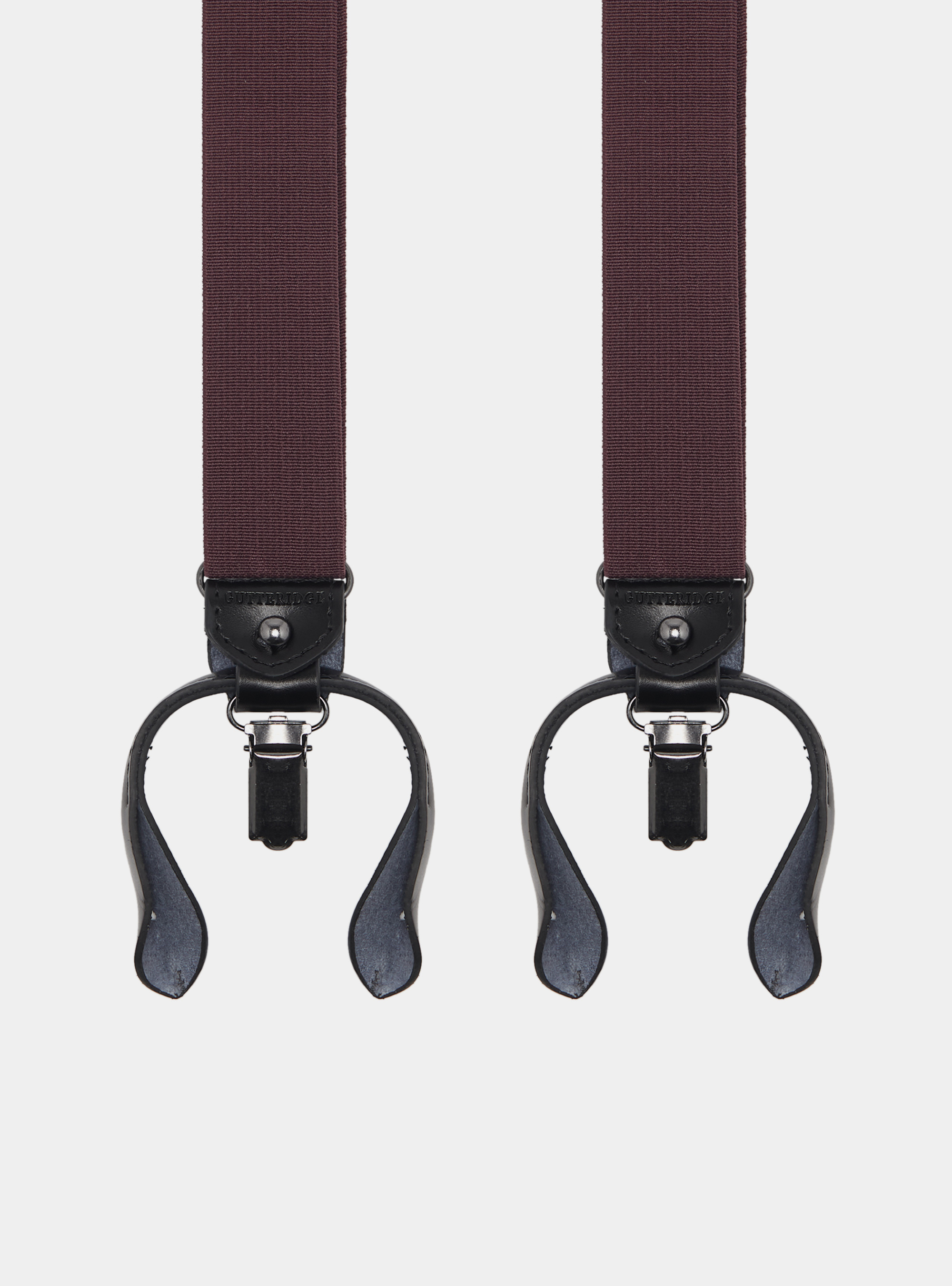 Solid color braces, BORDEAUX