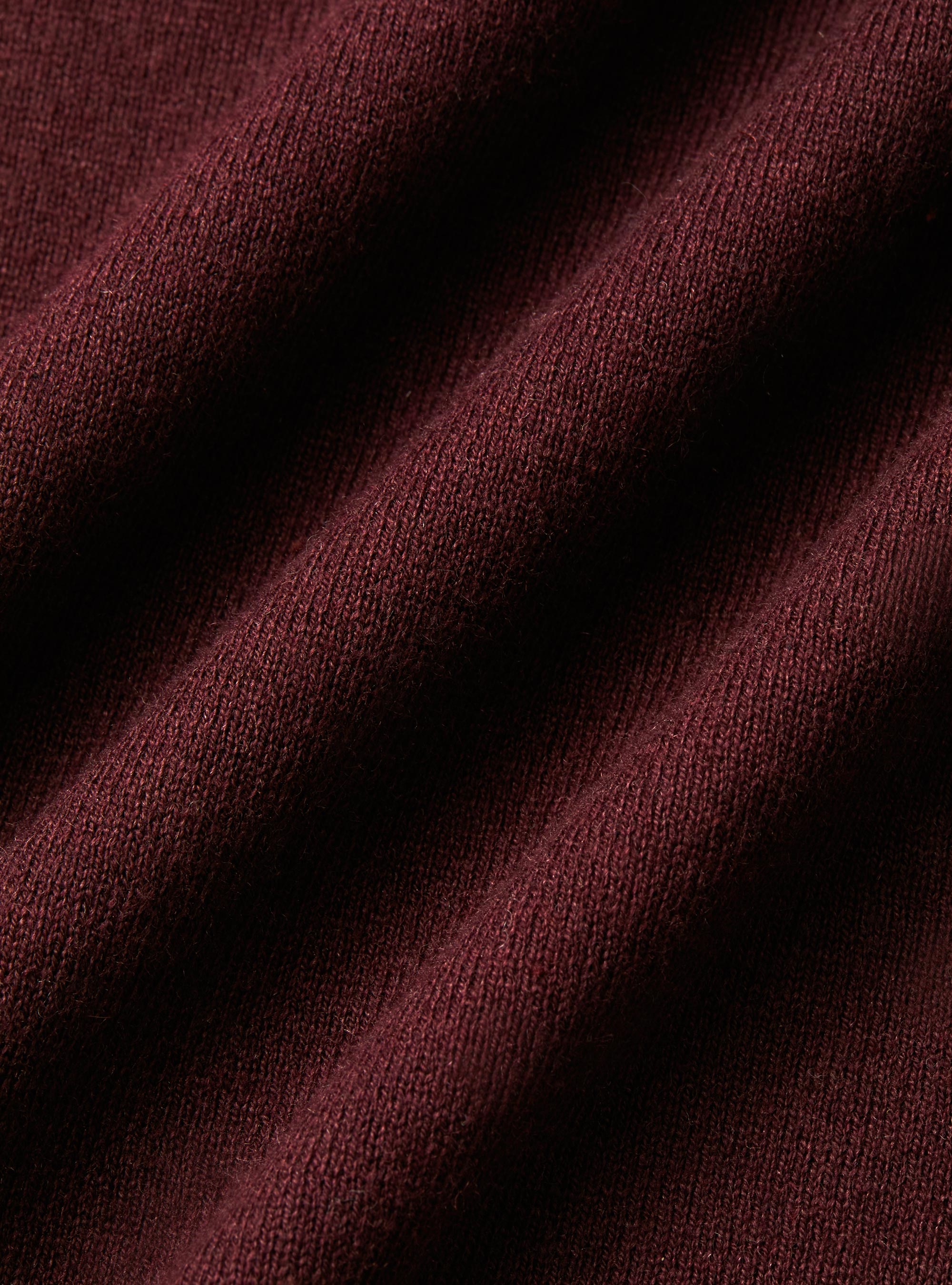 Cotton, silk and cashmere blend crewneck sweater, BORDEAUX