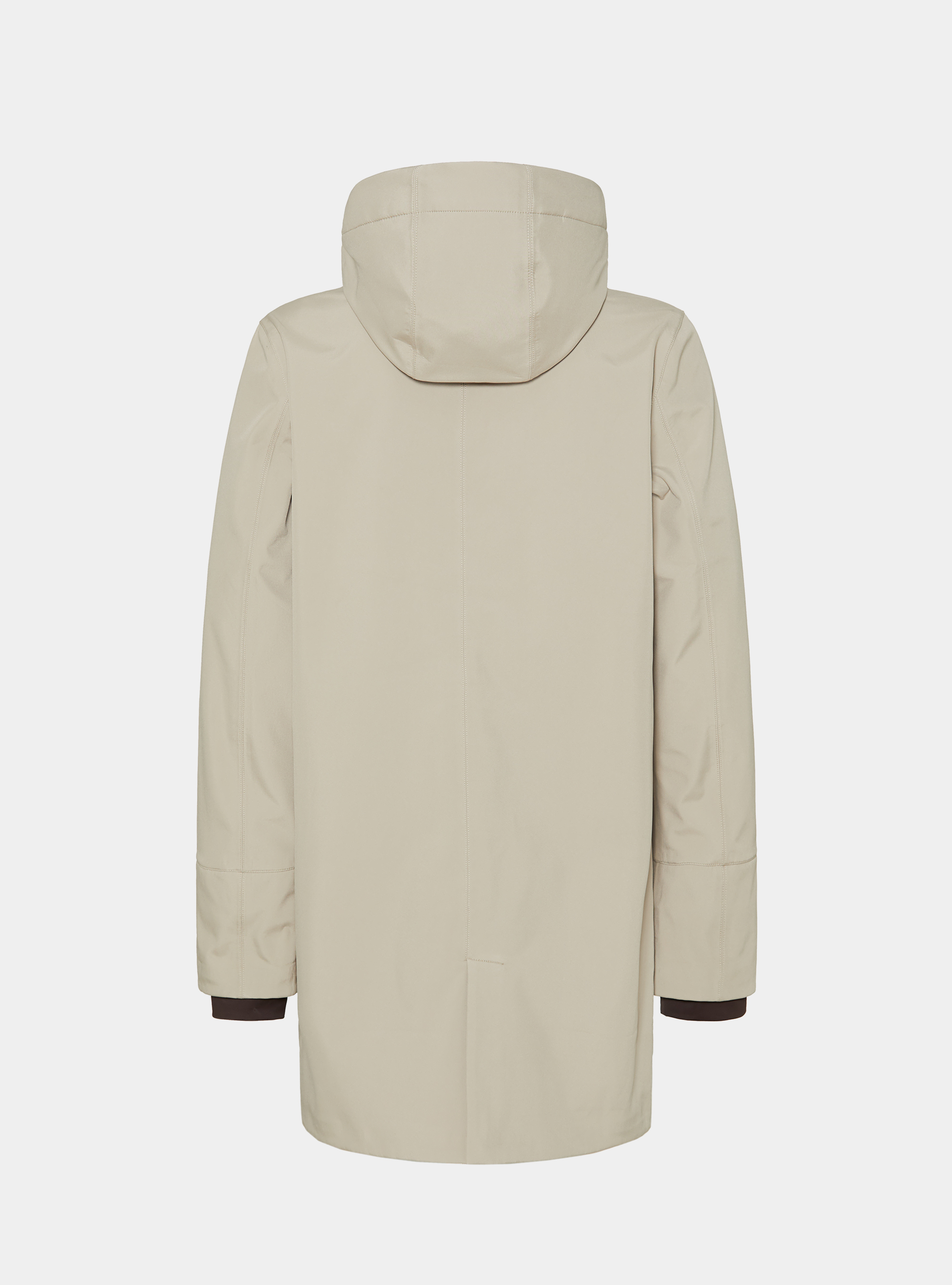 Blouson technique longue avec capuche, SABLE
