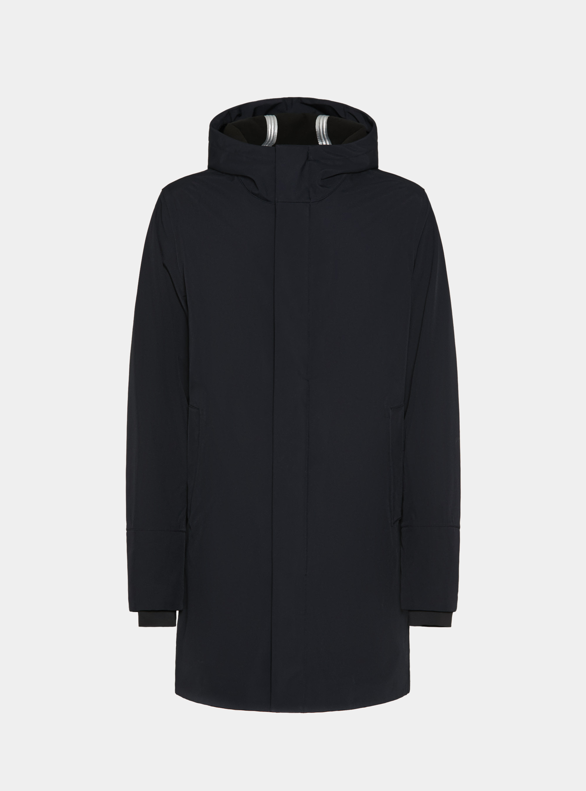 Blouson technique longue avec capuche, BLEU MARINE