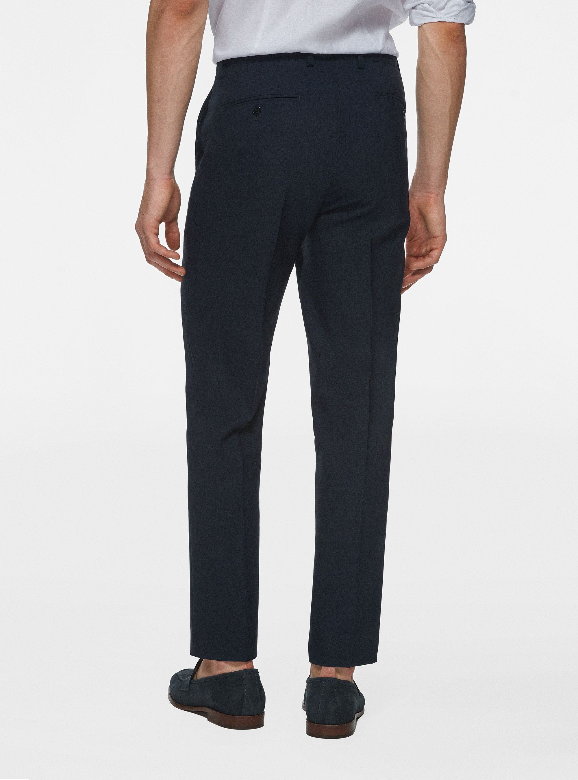 Drop 4 trousers in pure wool, MULTICOLOR