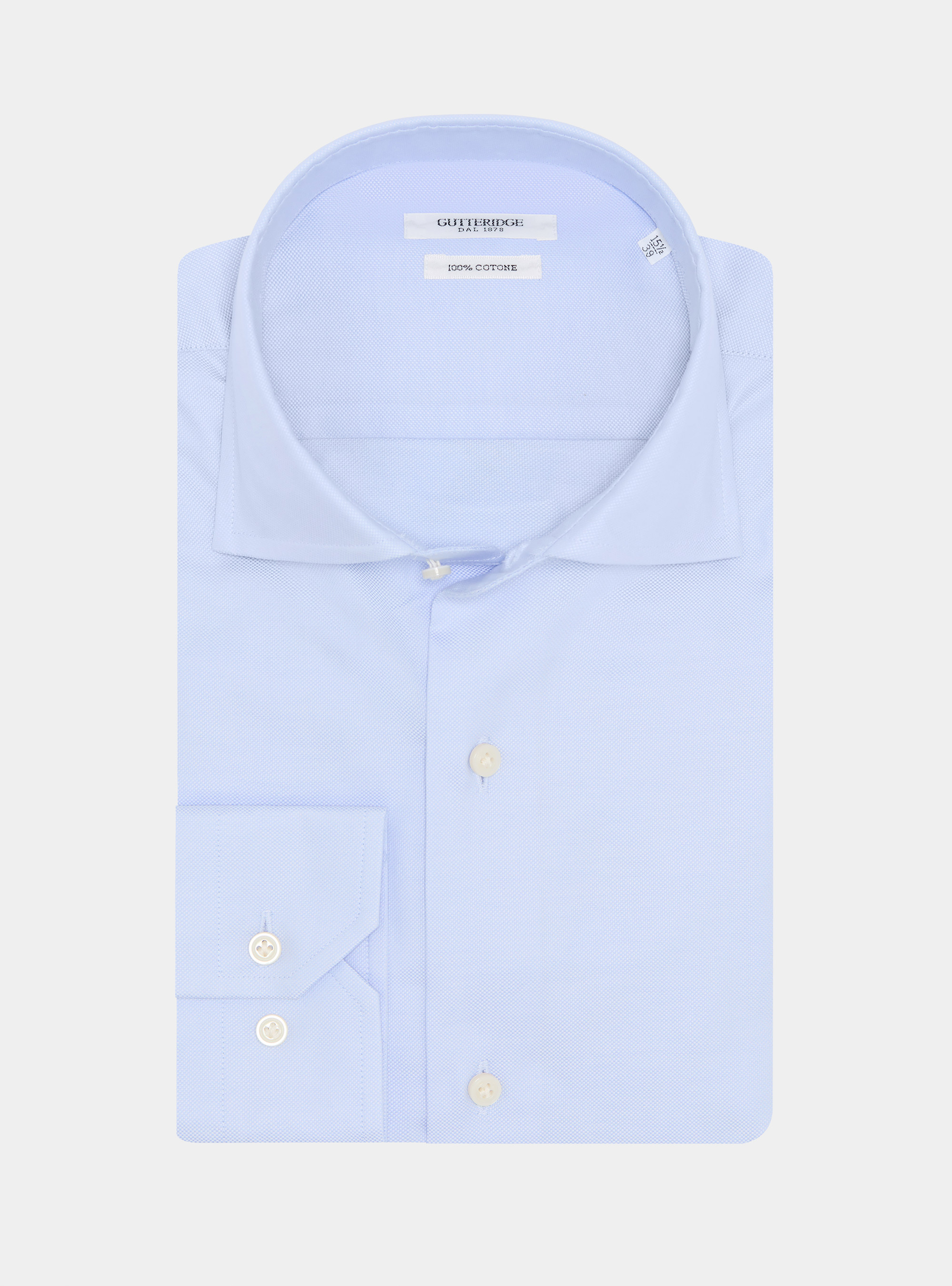 Camicia in cotone oxford, AZZURRO 0290C