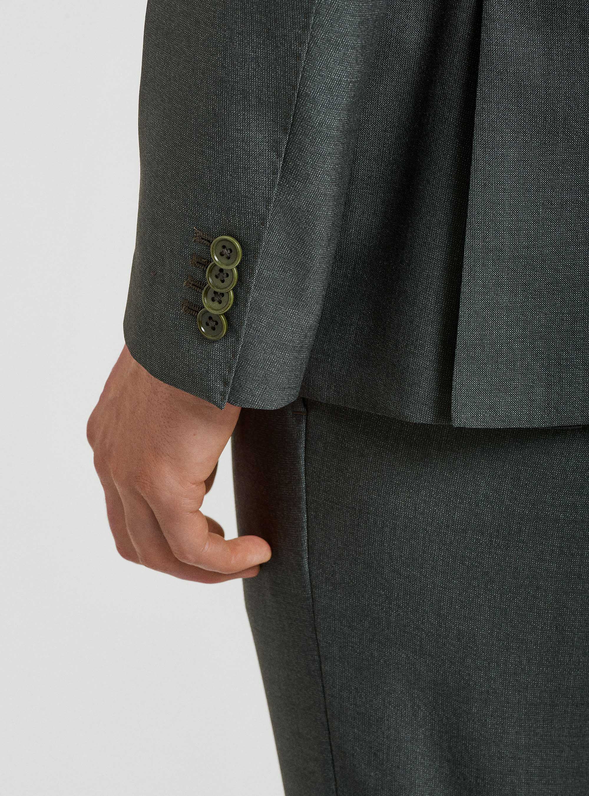 Giacca per abito in pura lana Vitale Barberis Canonico, VERDE