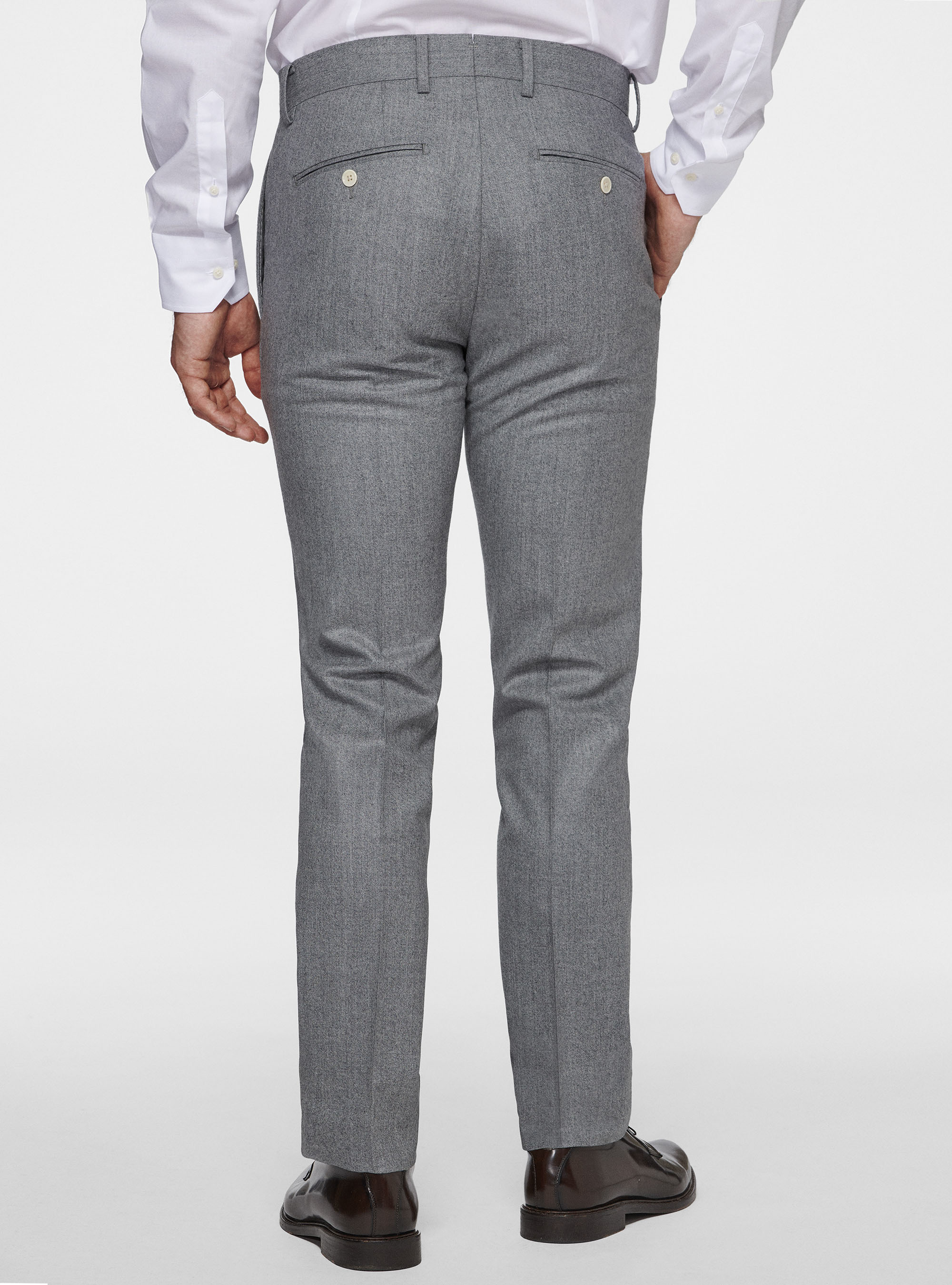 Vitale Barberis Canonico Flanellhose, GRIGIO CHIARO MEL 0150C