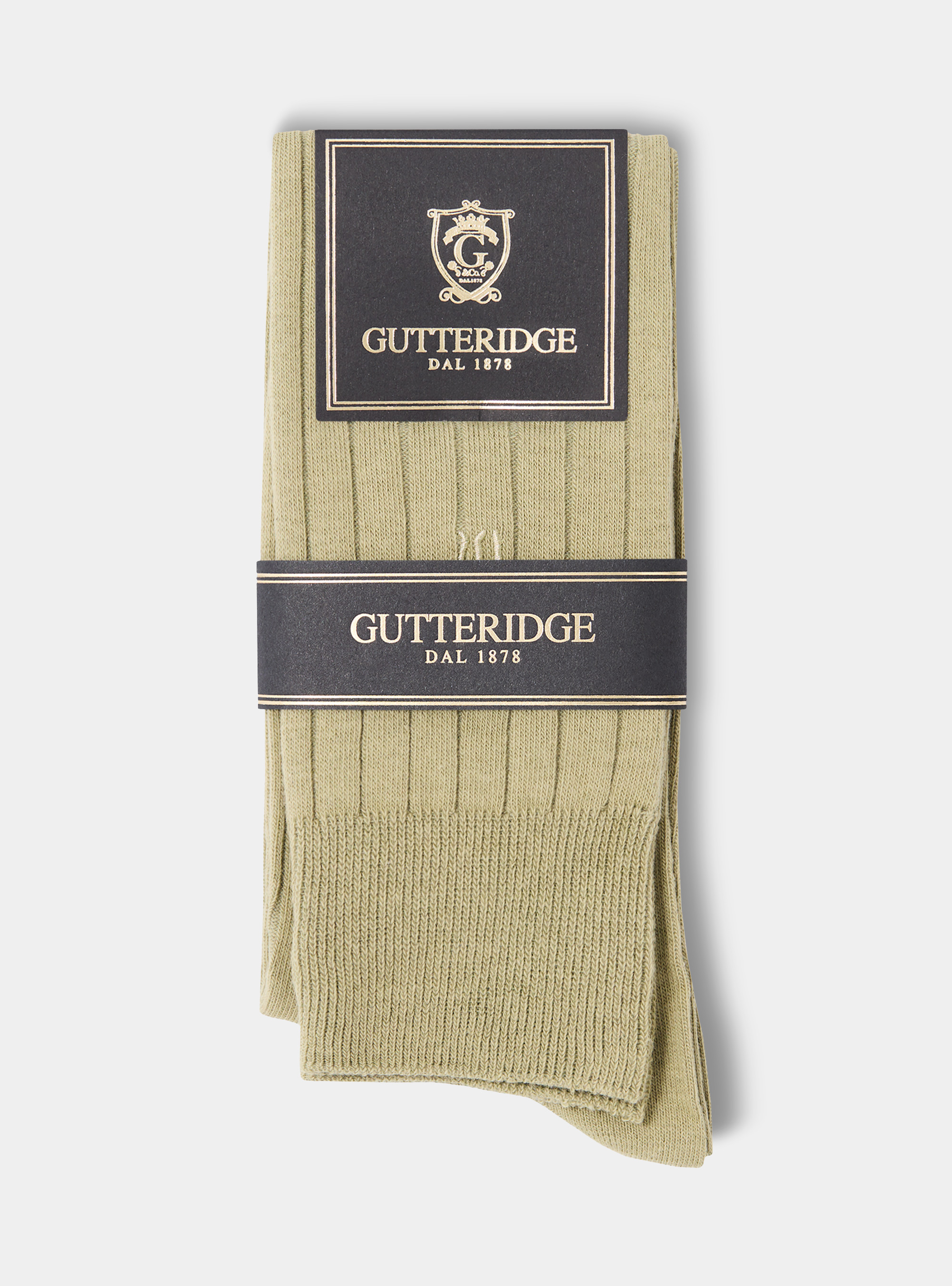 Gerippte Socken mit Stickerei, SALVIA 0602C