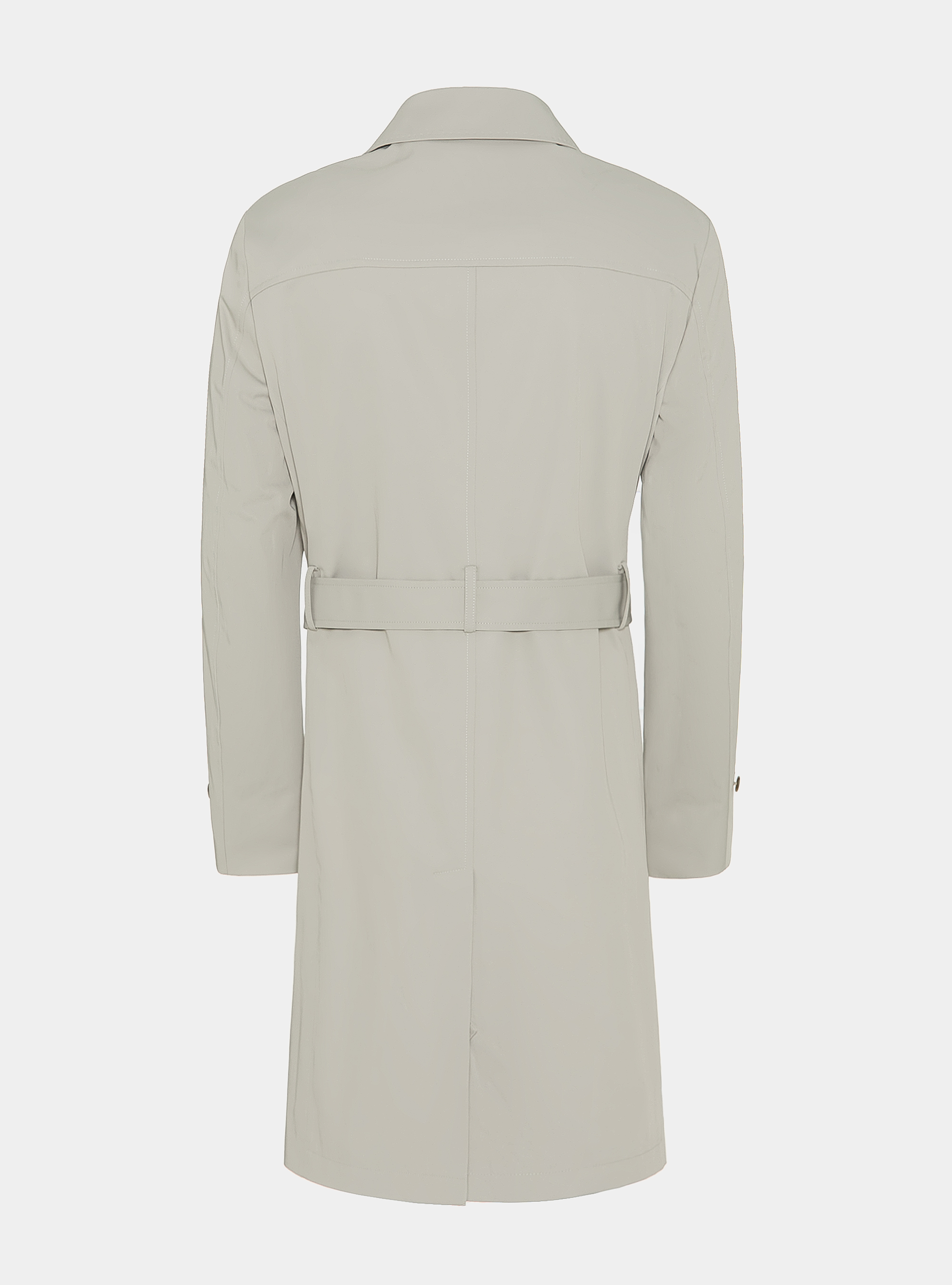 Trench in twill di cotone, ECRU