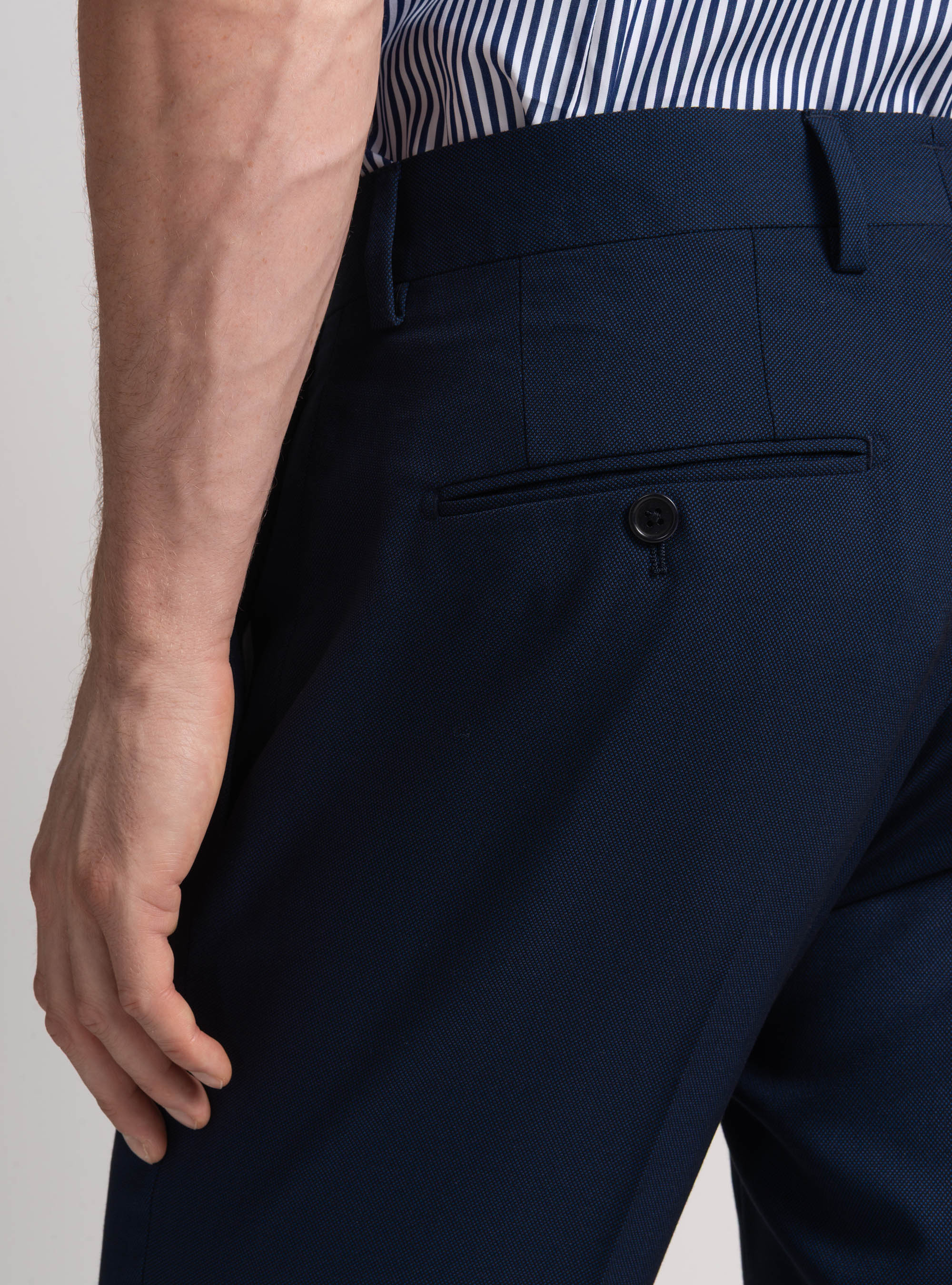 Pantaloni per abito occhio di pernice, BLU NAVY