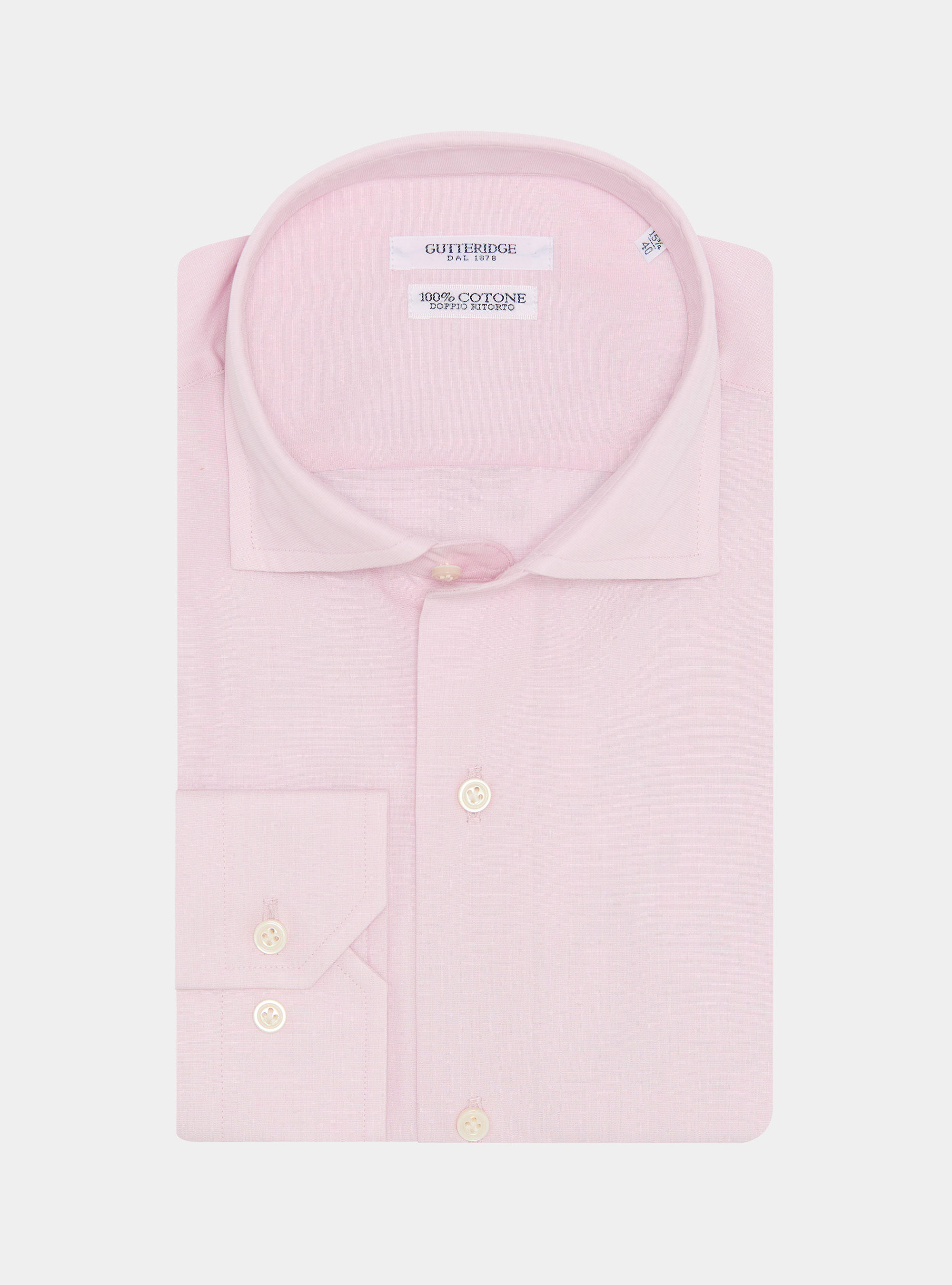 Camisa de algod&oacute;n fil a fil, ROSA