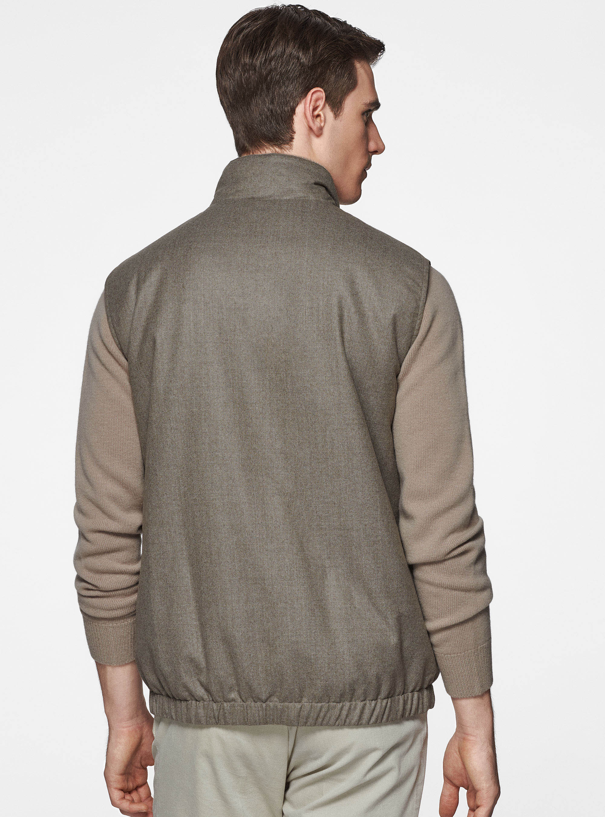 Chaleco de franela reversible Vitale Barberis Canonico, ARENA