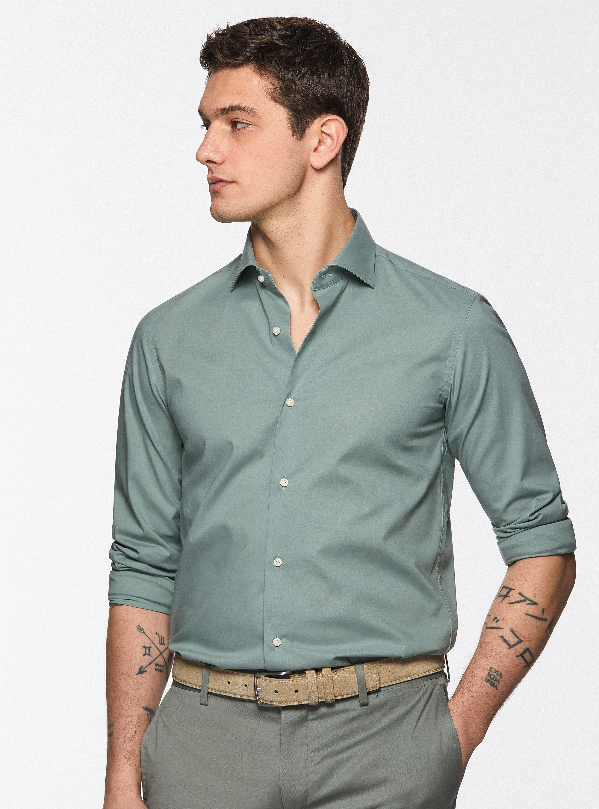 Stretch poplin shirt, GIADA 0697C