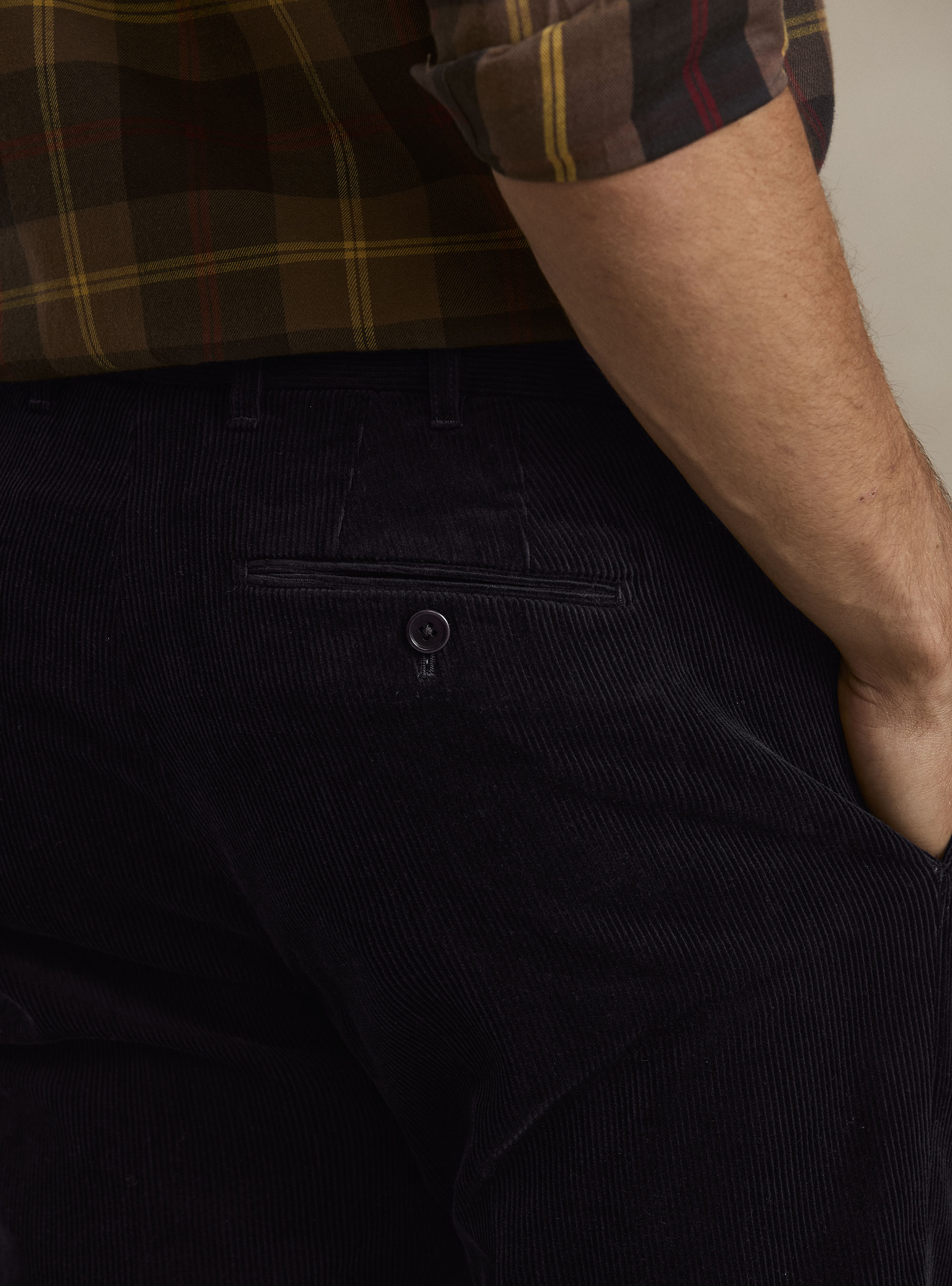 Pantaloni in velluto, BLU NAVY