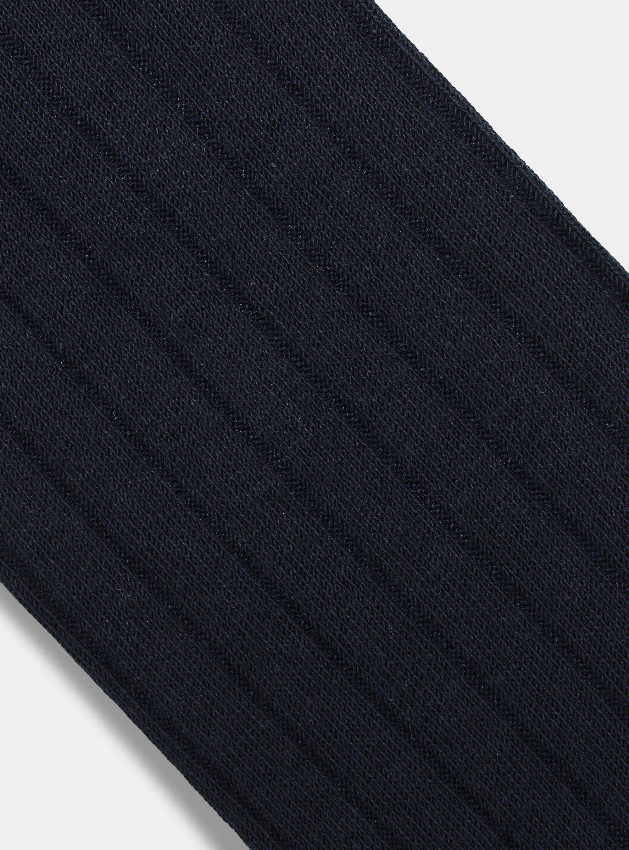 Gerippte Socken mit Stickerei, NAVY 0218C