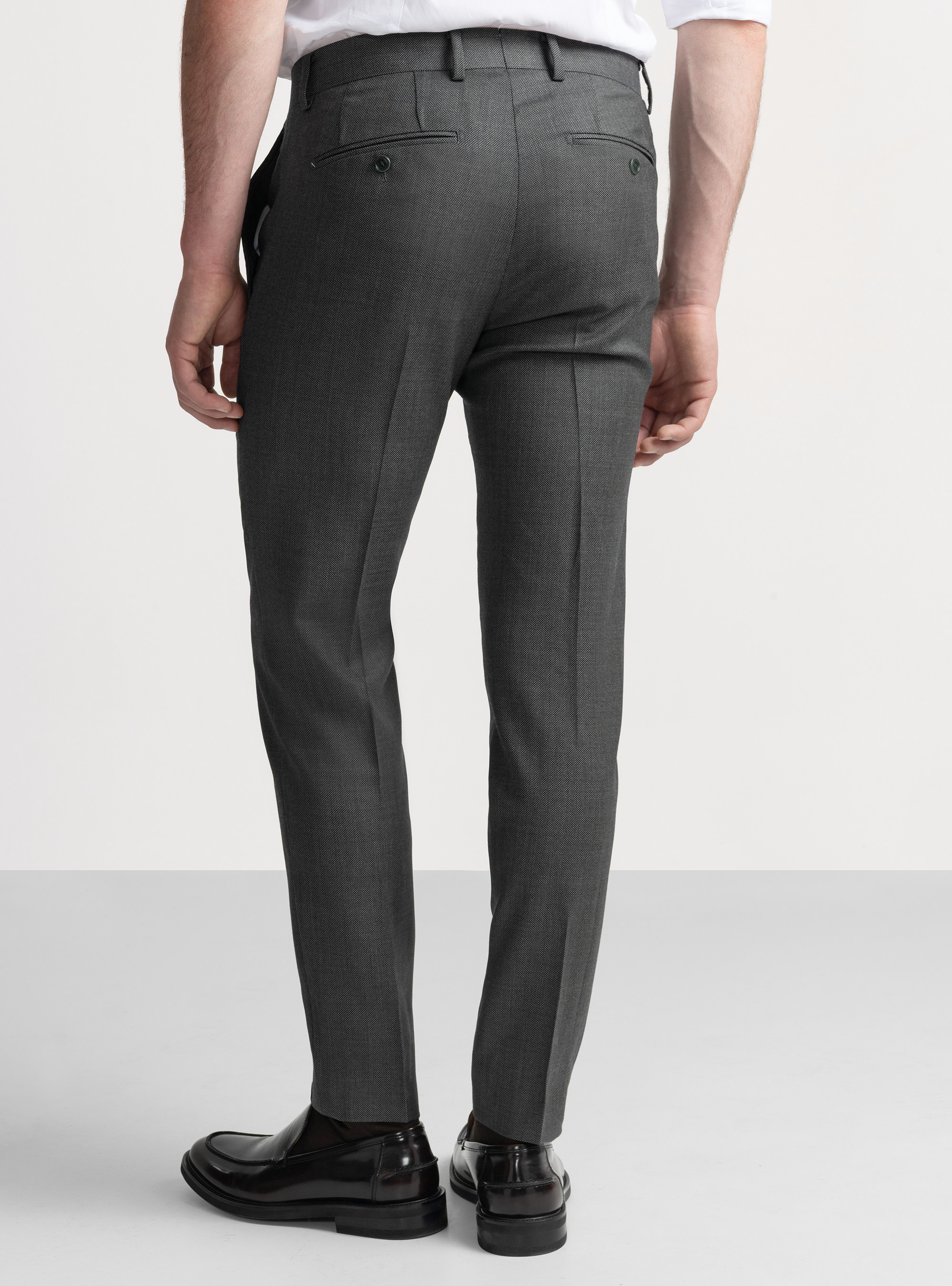 Partridge eye wool suit trousers Vitale Barberis Canonico, GREEN