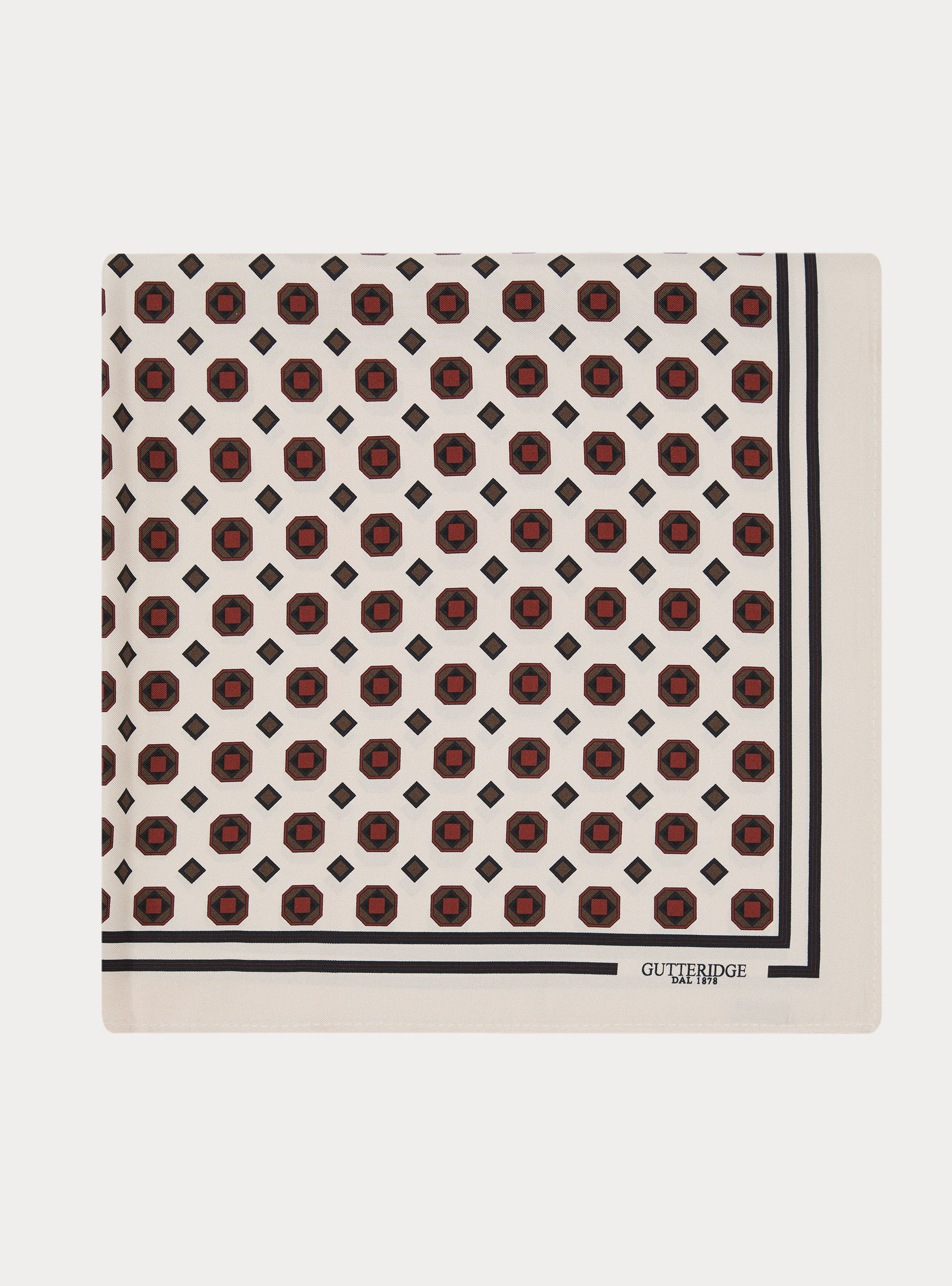 Seidentuch mit geometrischem Muster, PANNA 0098C