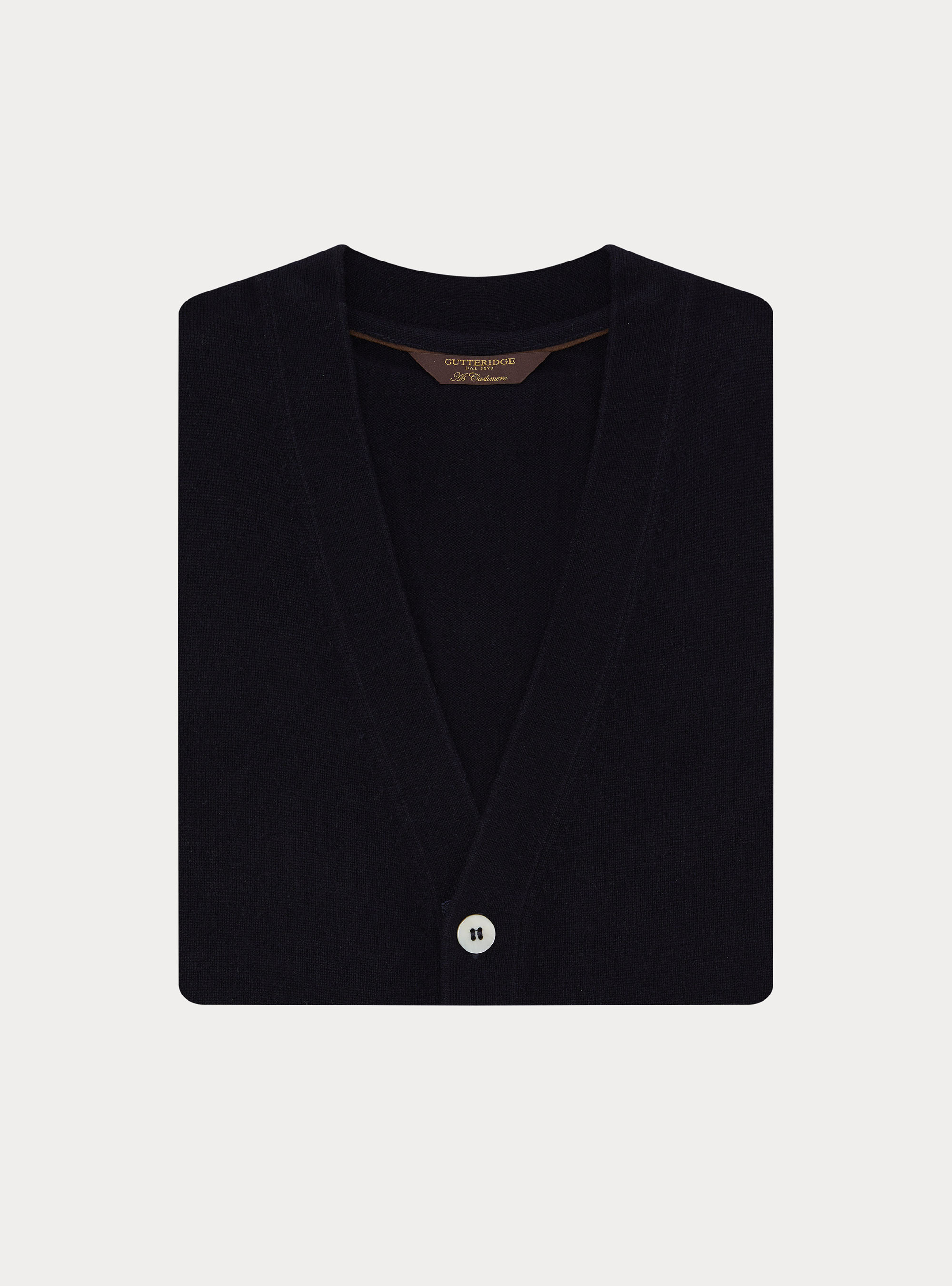 Gilet con bottoni in maglia misto lana, BLU NAVY