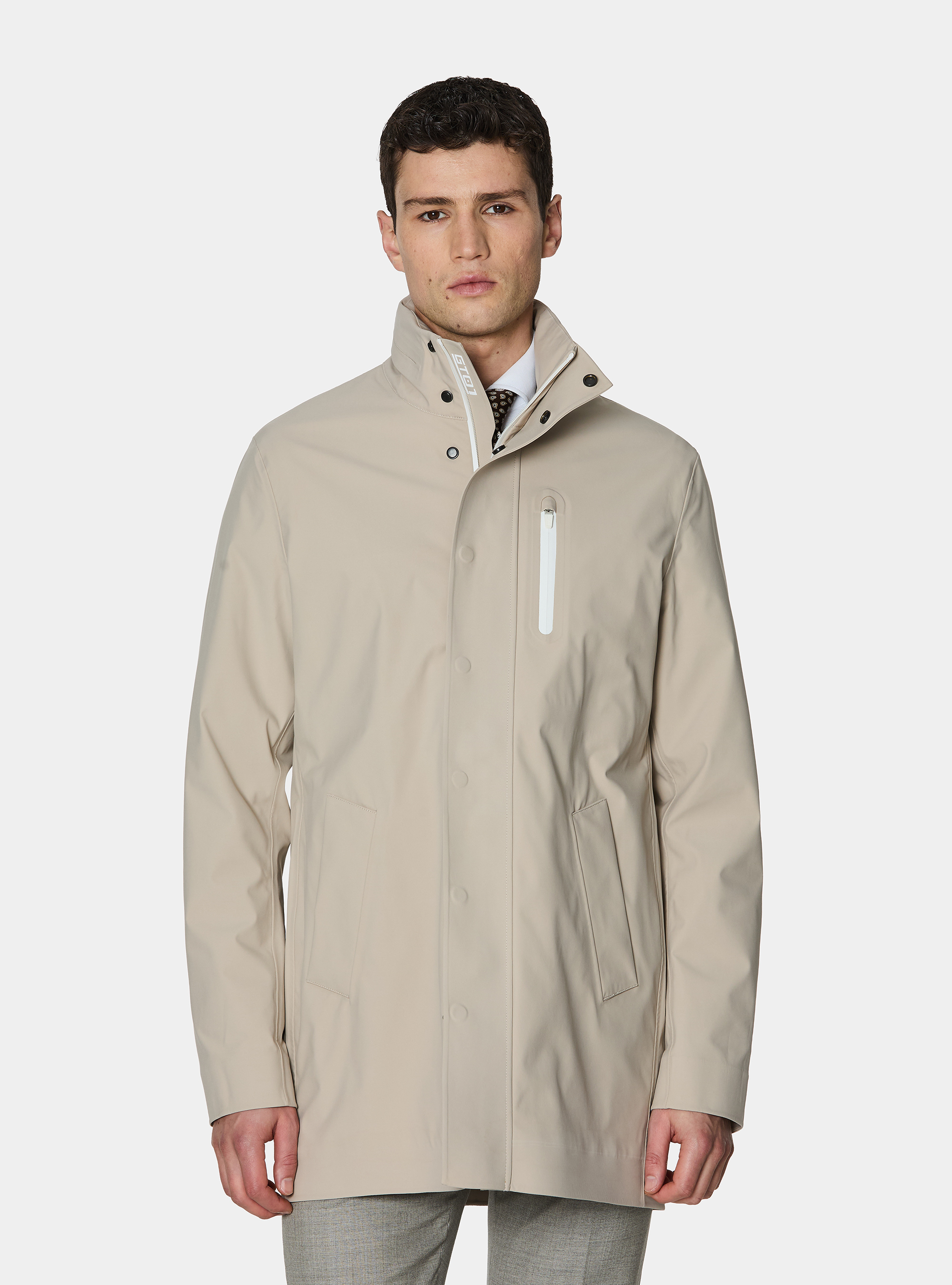 Blouson long GT01 en tissu technique, &Atilde; CRU