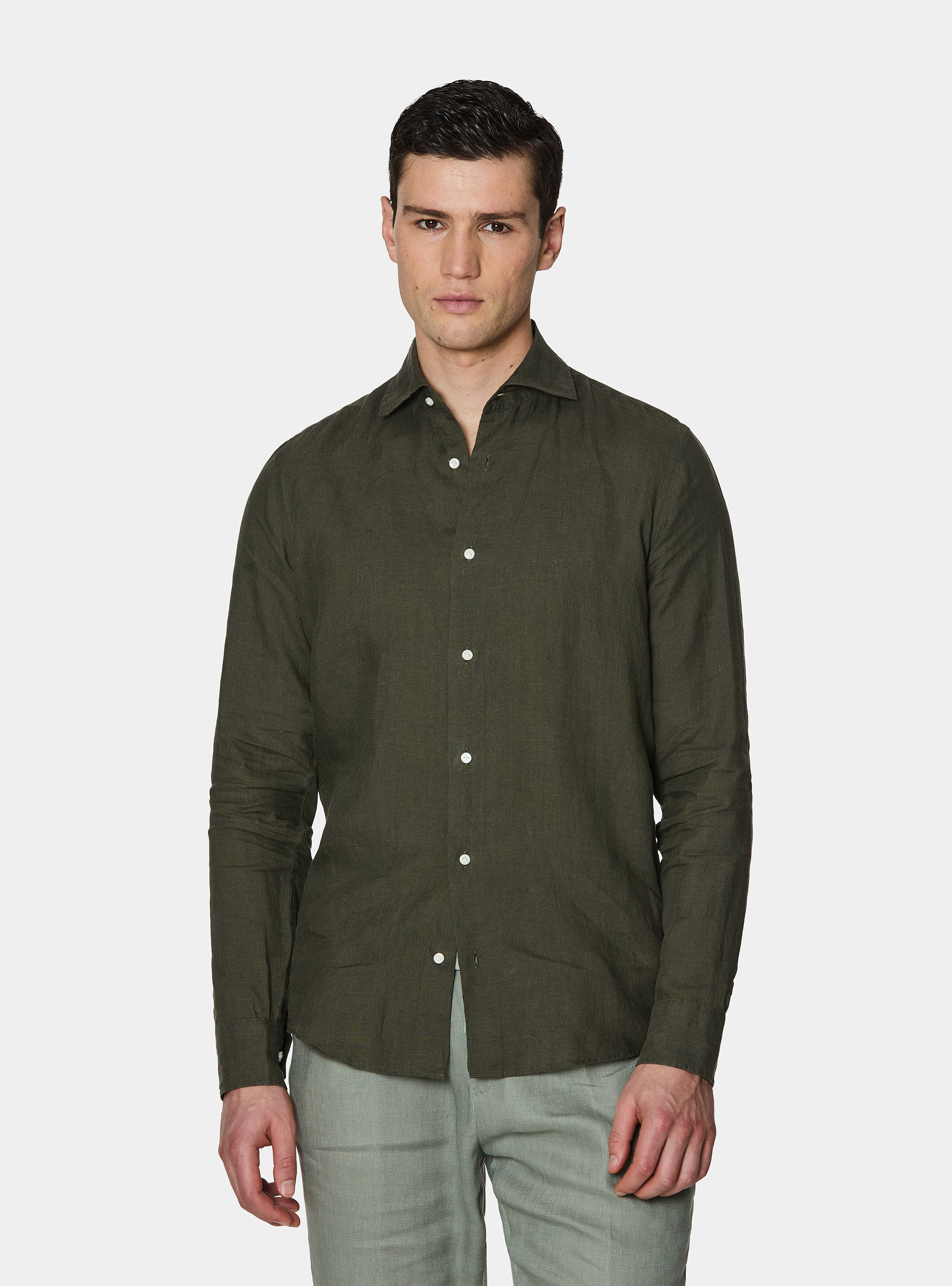 Camisa de lino puro, MILITARE 0609C
