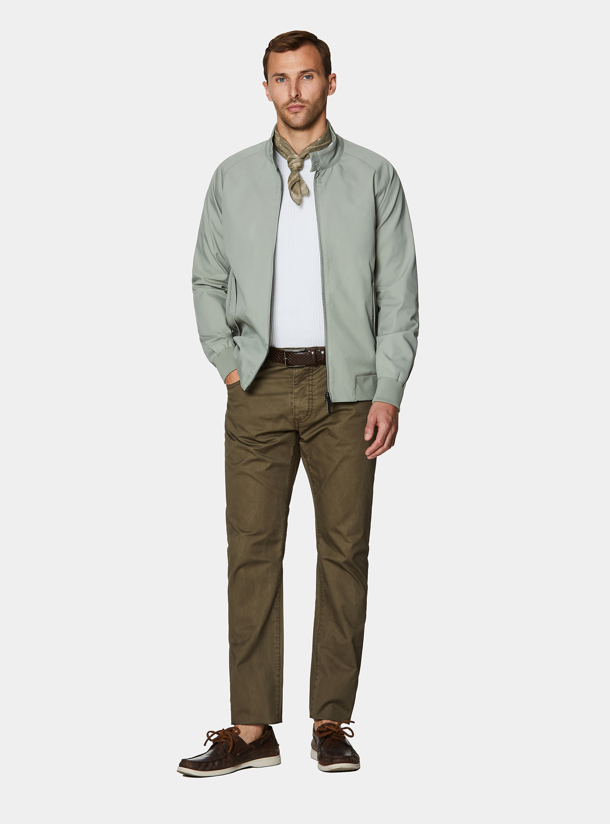 Cotton blend bomber jacket, SALVIA 0602C