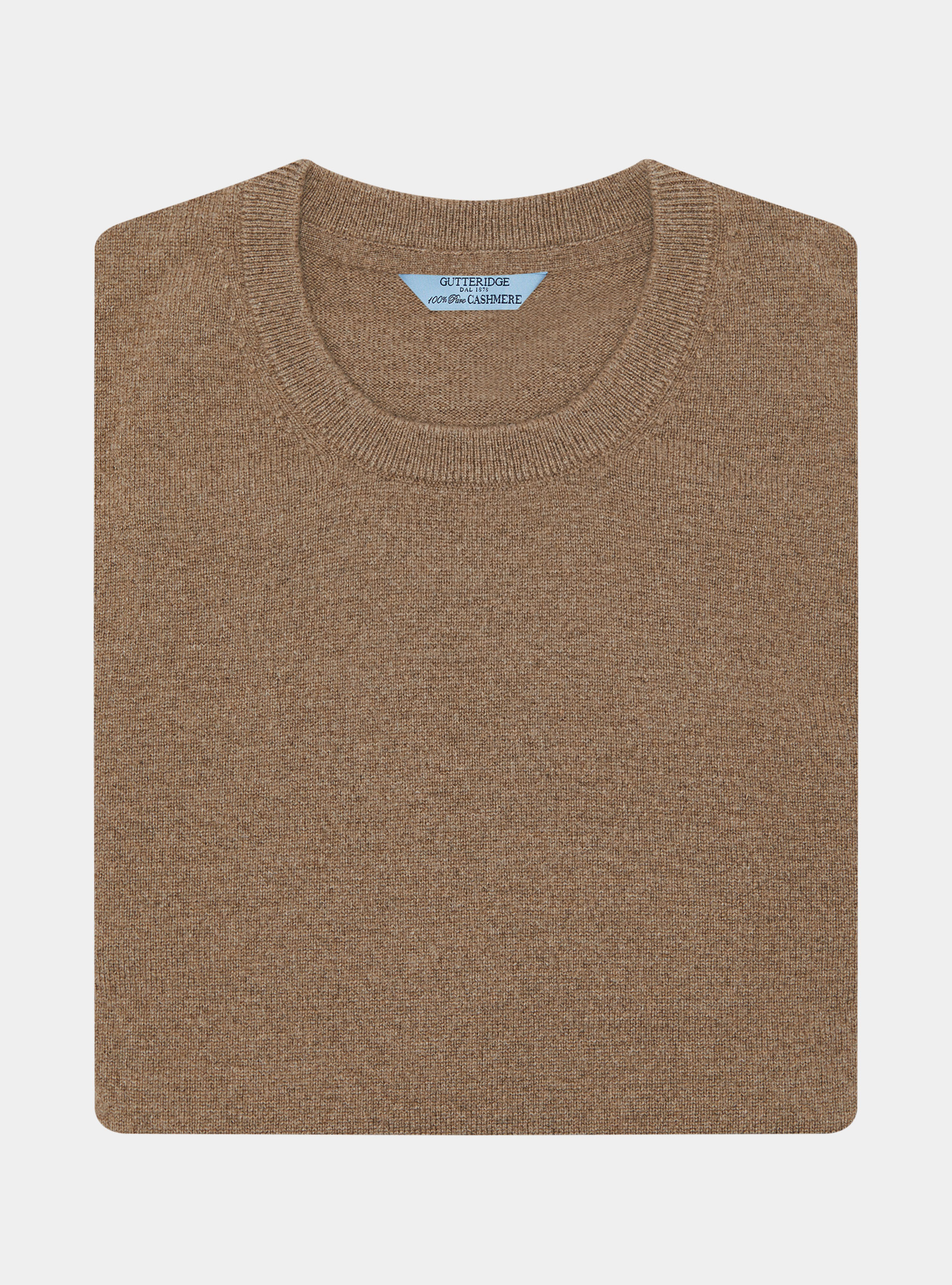 Cashmere crew-neck sweater, MUD