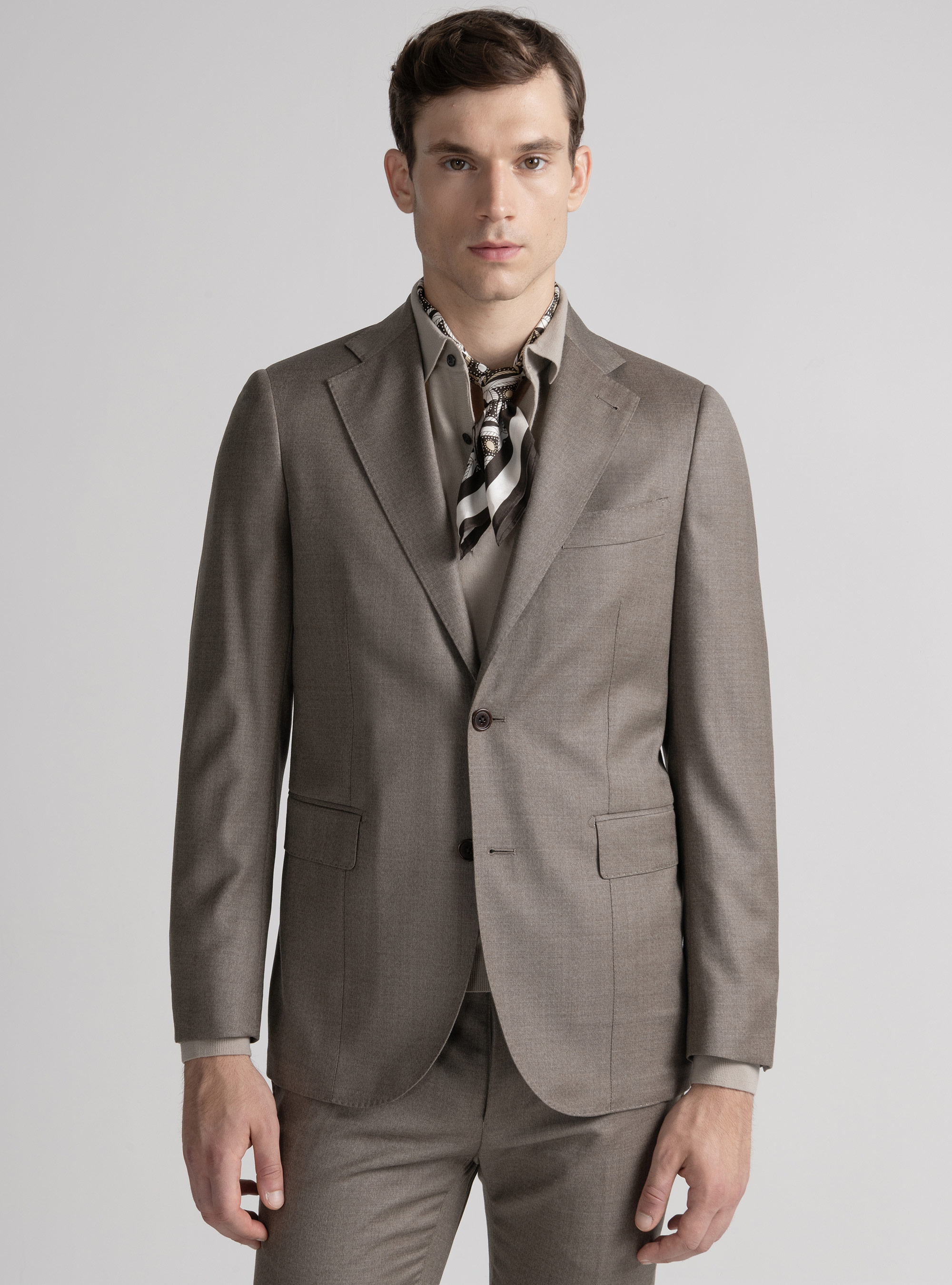 Giacca in pura lana superfine 110's, SABBIA