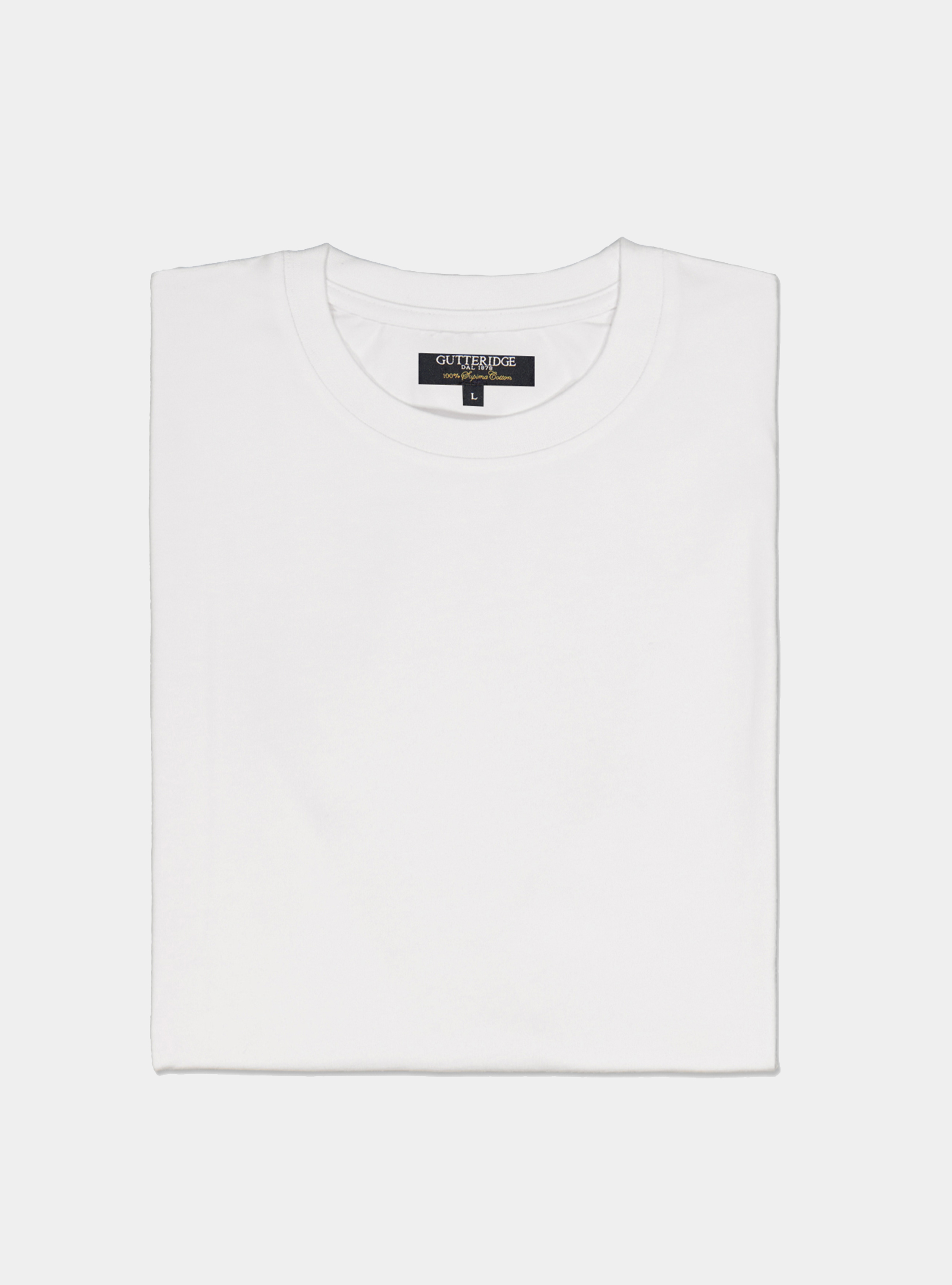 Solid-coloured cotton jersey Tshirt, WHITE