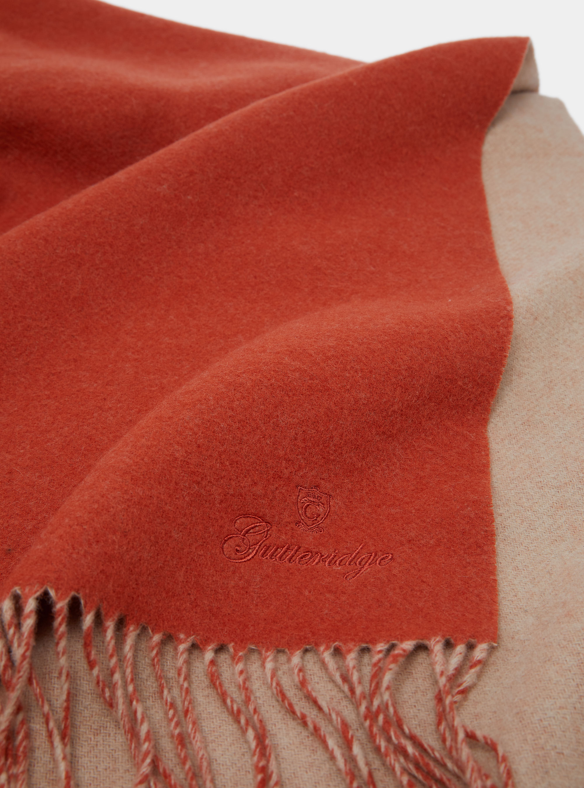 Plaid en cachemire, TERRE CUITE