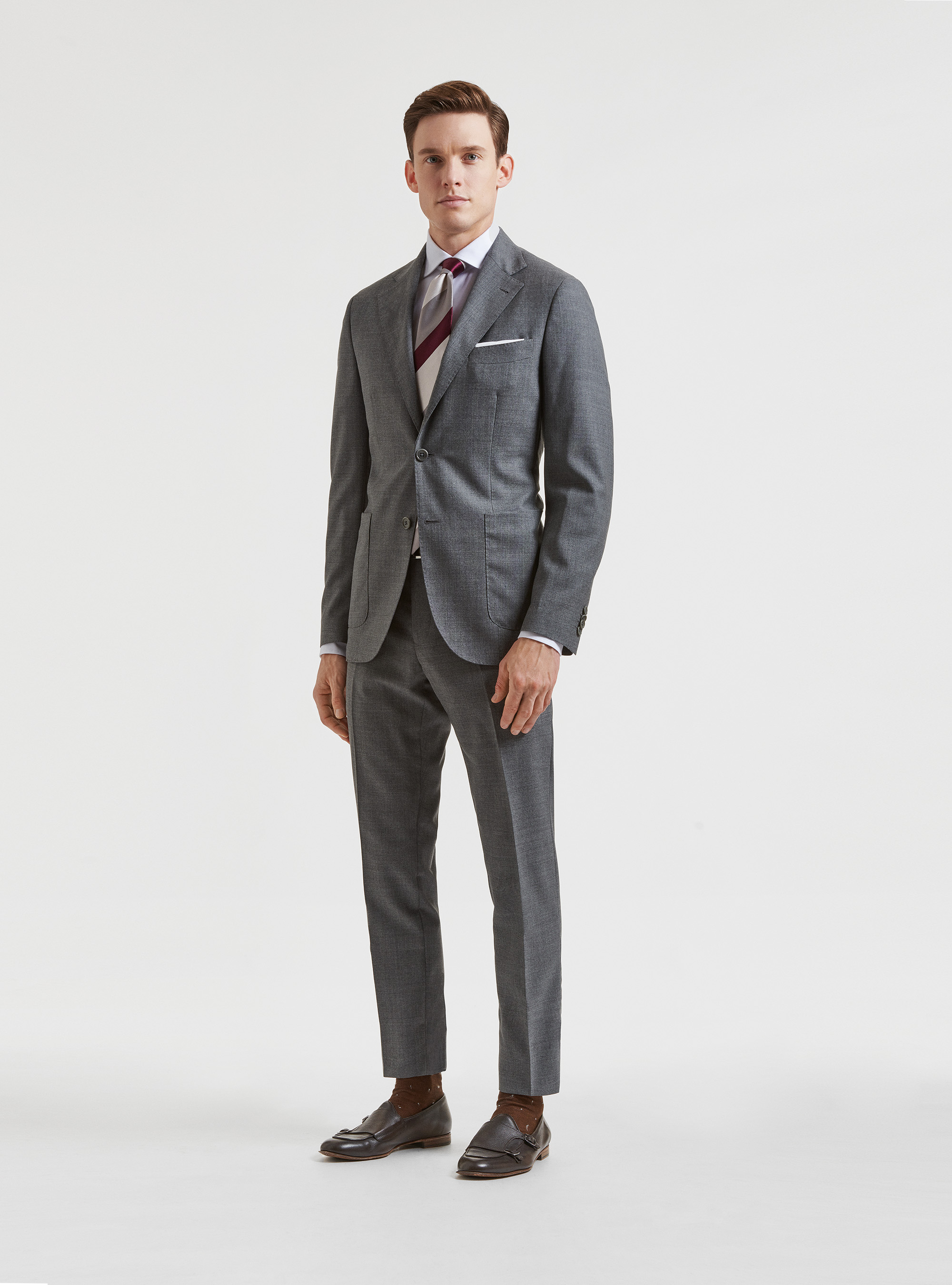 Giacca per abito in pura lana Vitale Barberis Canonico, GRIGIO CHIARO