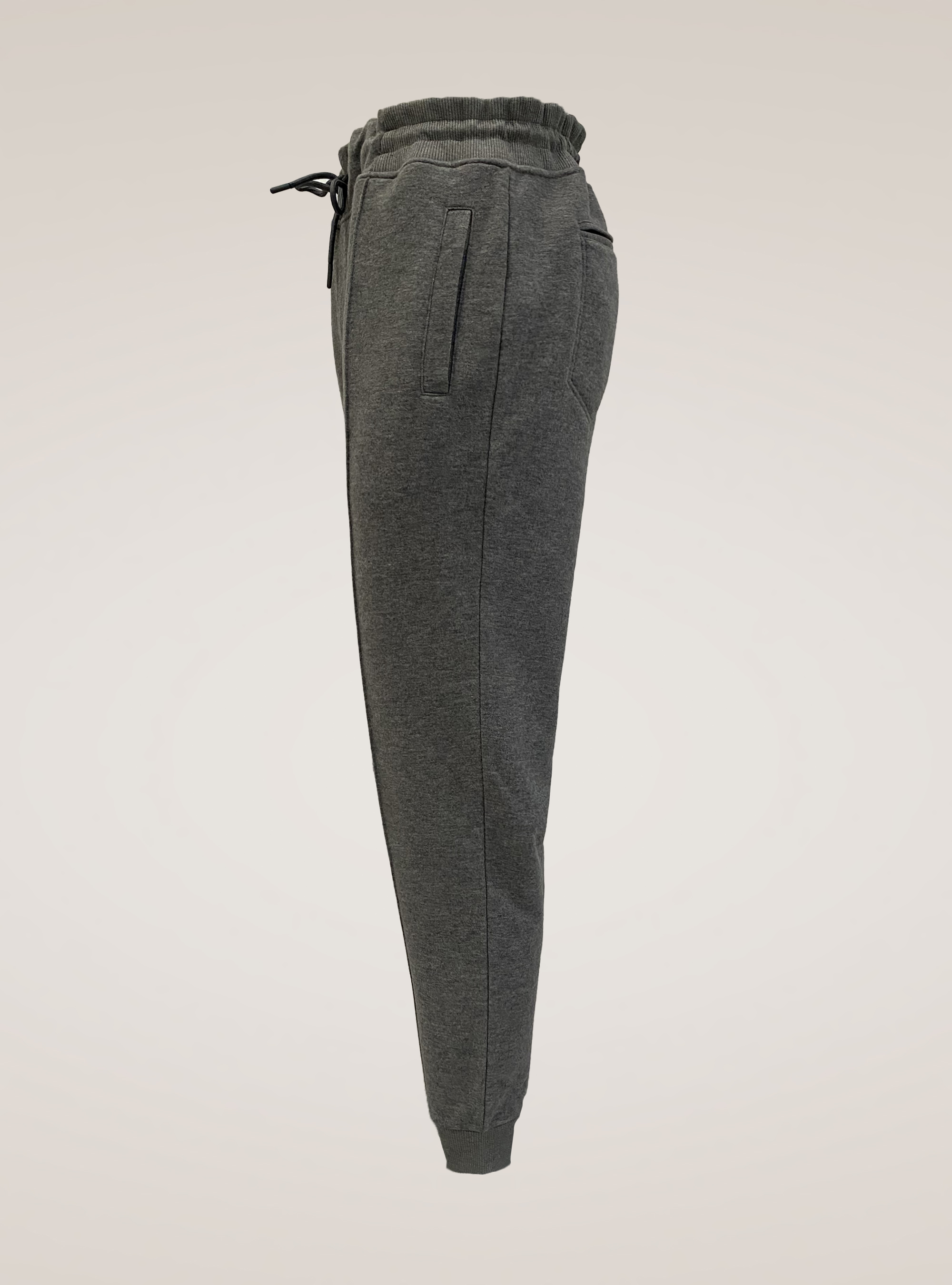 Cotton blend sweatshirt trousers, GREY
