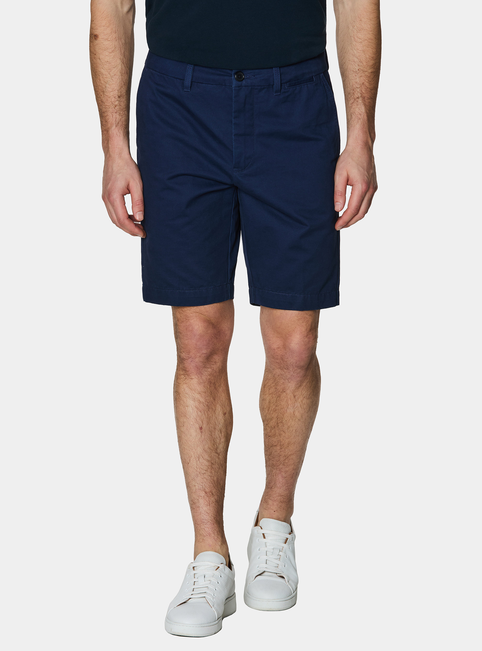 Bermuda chino in twill di cotone, BLU