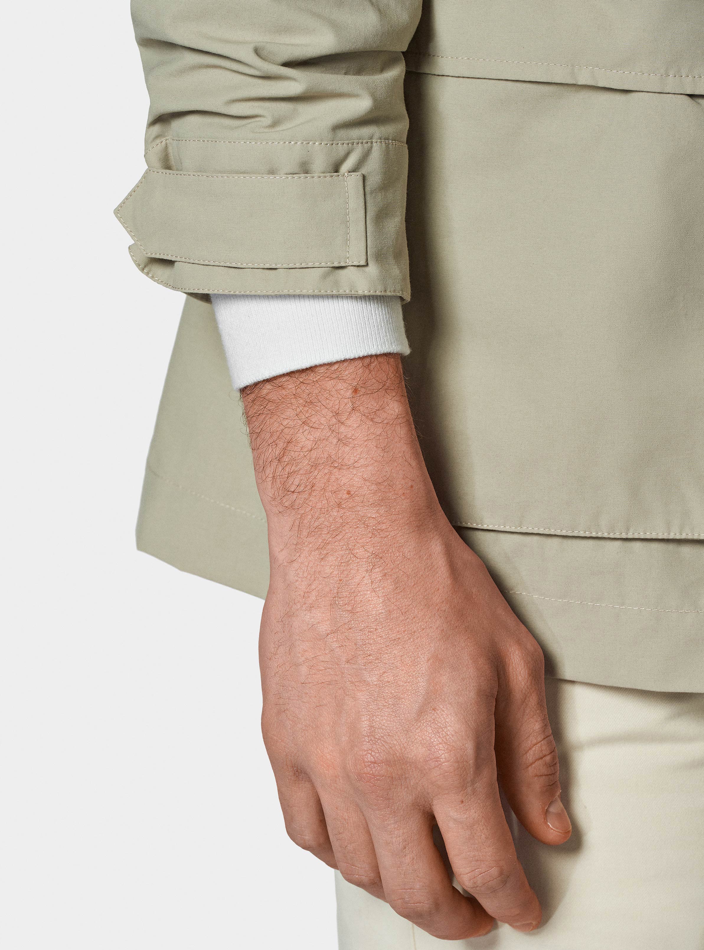 Field jacket in misto cotone nylon, SABBIA 0561C