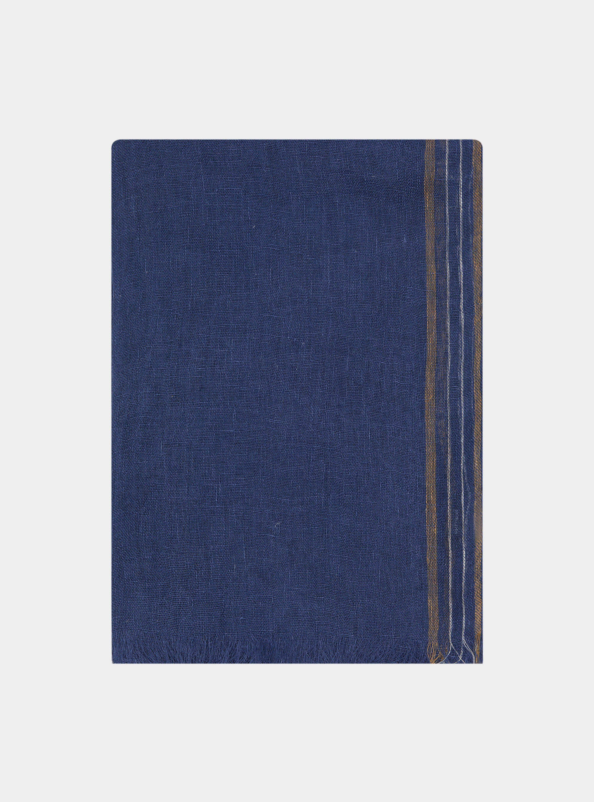 Pure linen scarf, 0243C DENIM