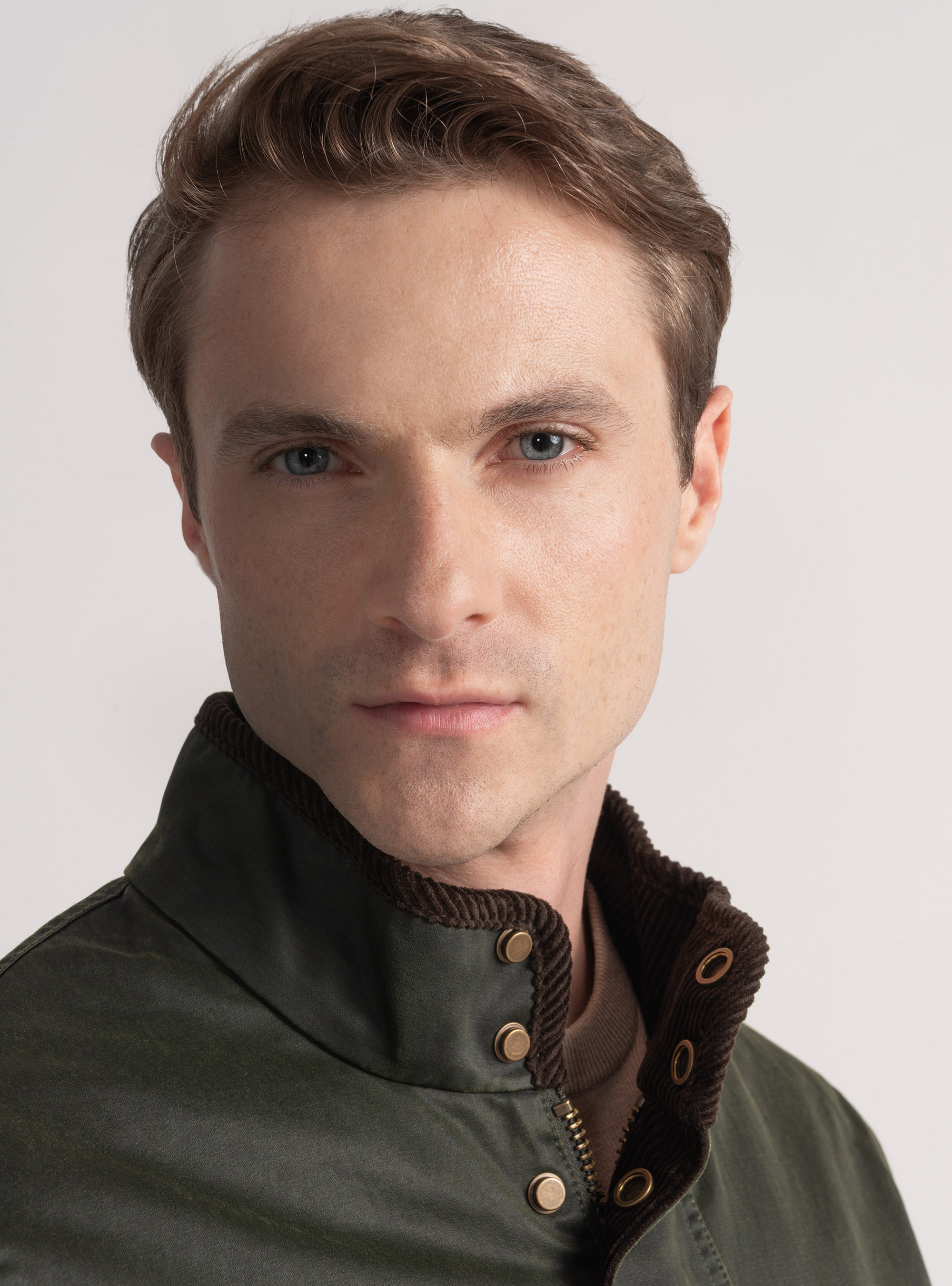 Field jacket de algod&oacute;n encerado, VERDE