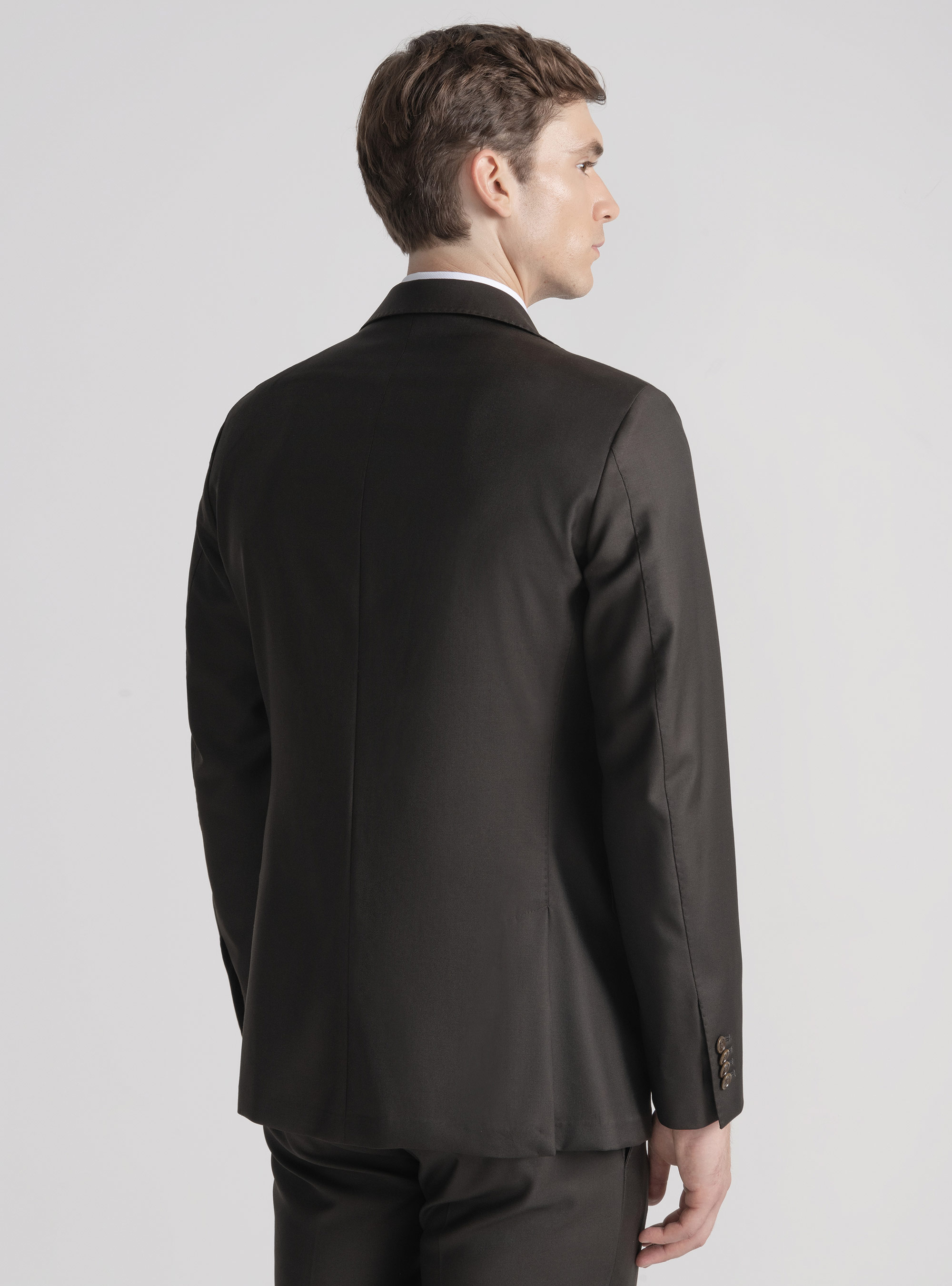 Pure 110's superfine wool blazer, BROWN