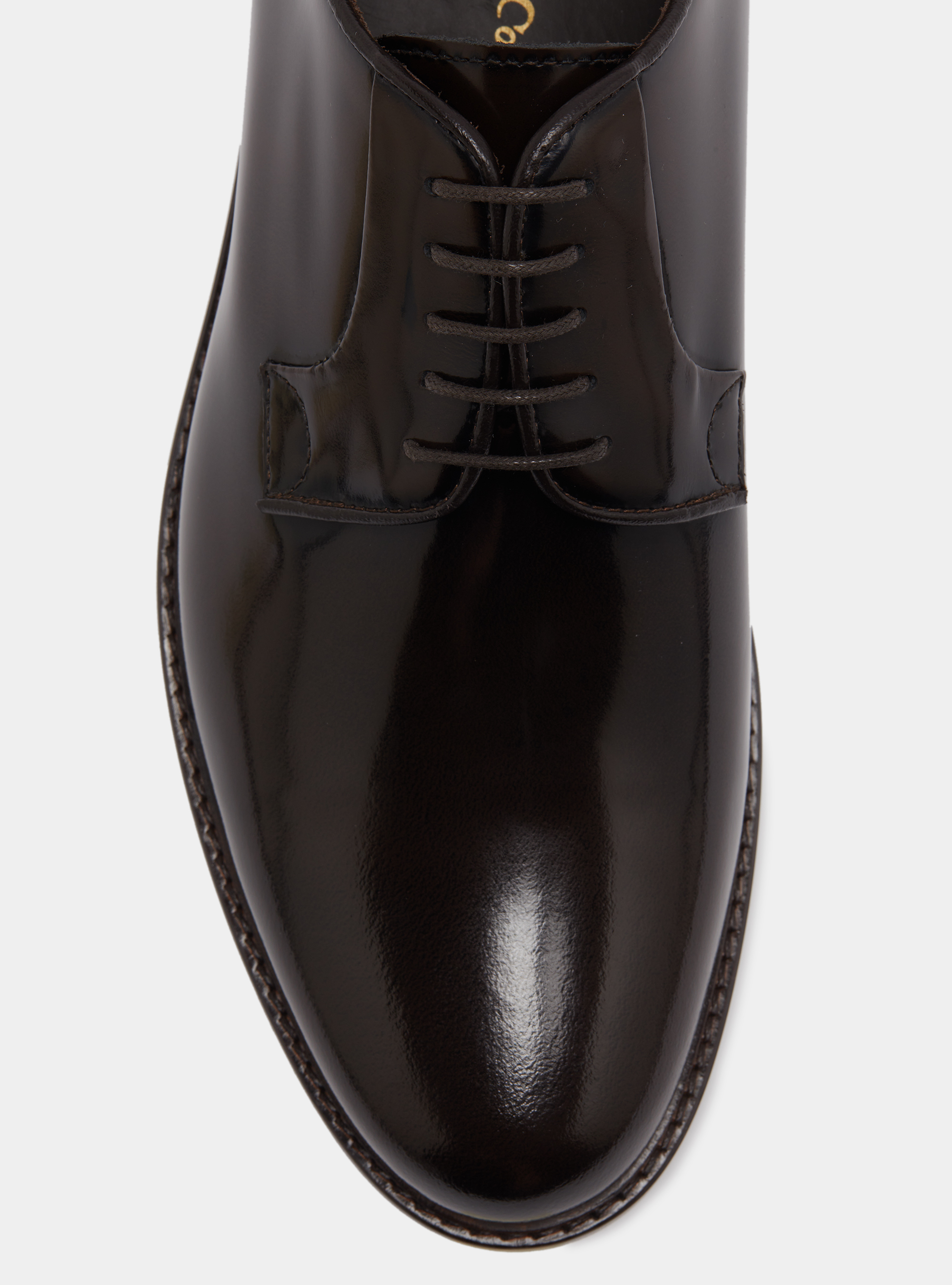 Derby de cuero abrasivado, MARRON MUY OSCURO