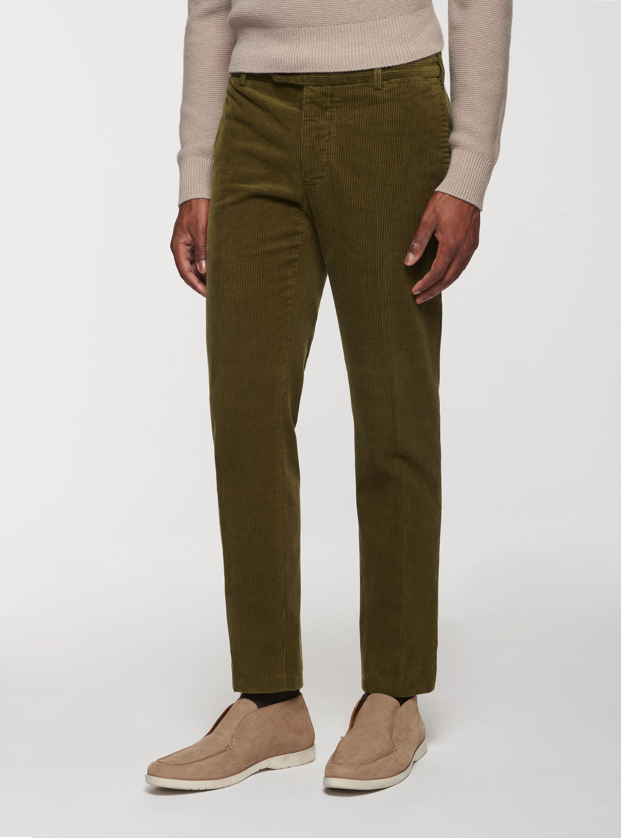 Pantalones de terciopelo, VERDE OLIVA