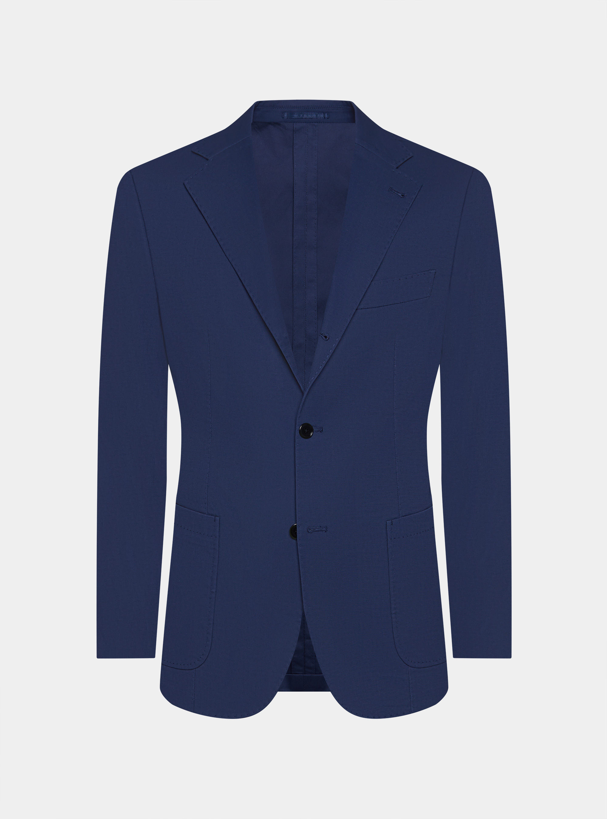 Giacca abito in cotone armaturato, BLU