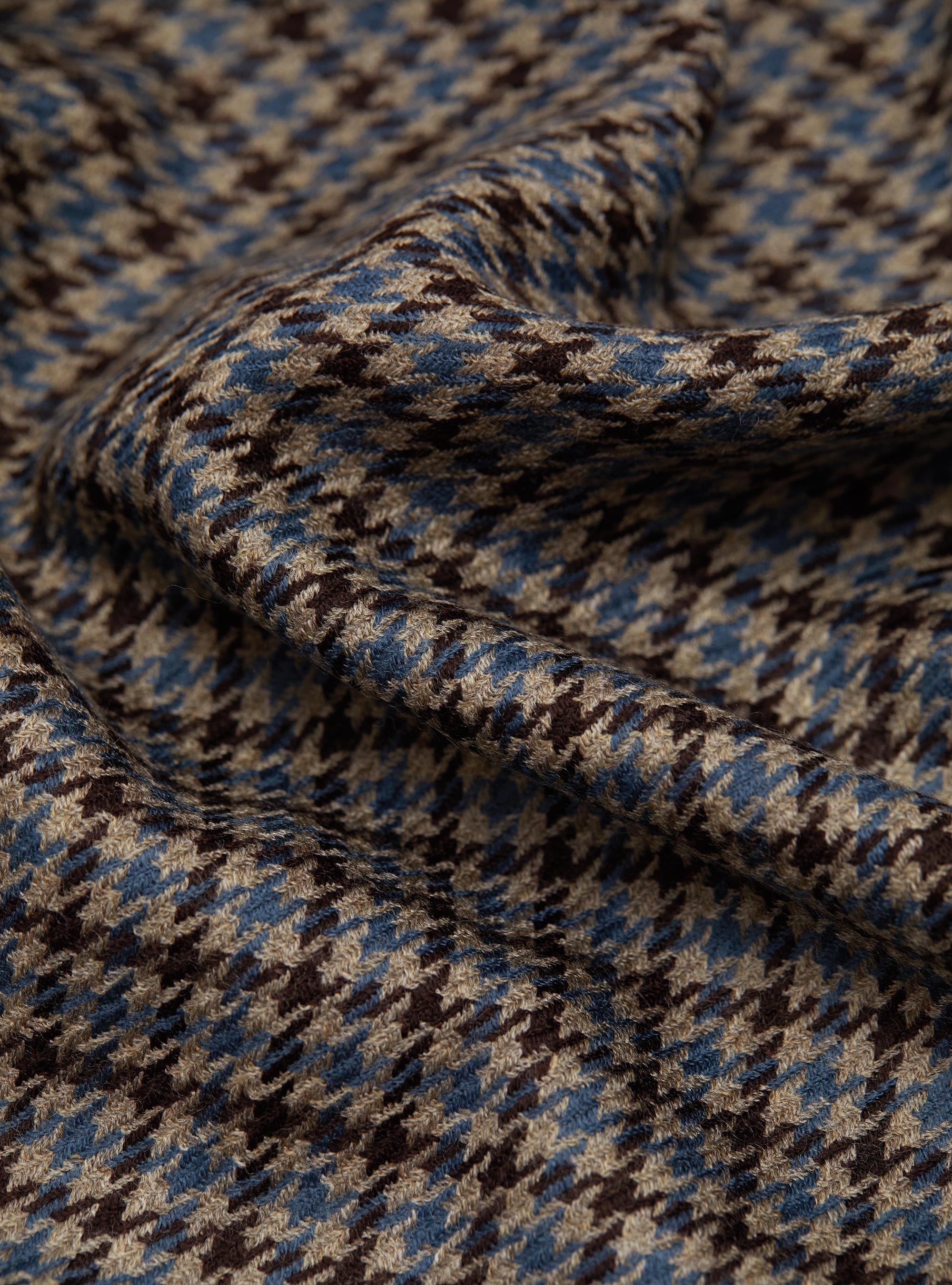 Lightweight patterned wool scarf, MARRONE 0508C