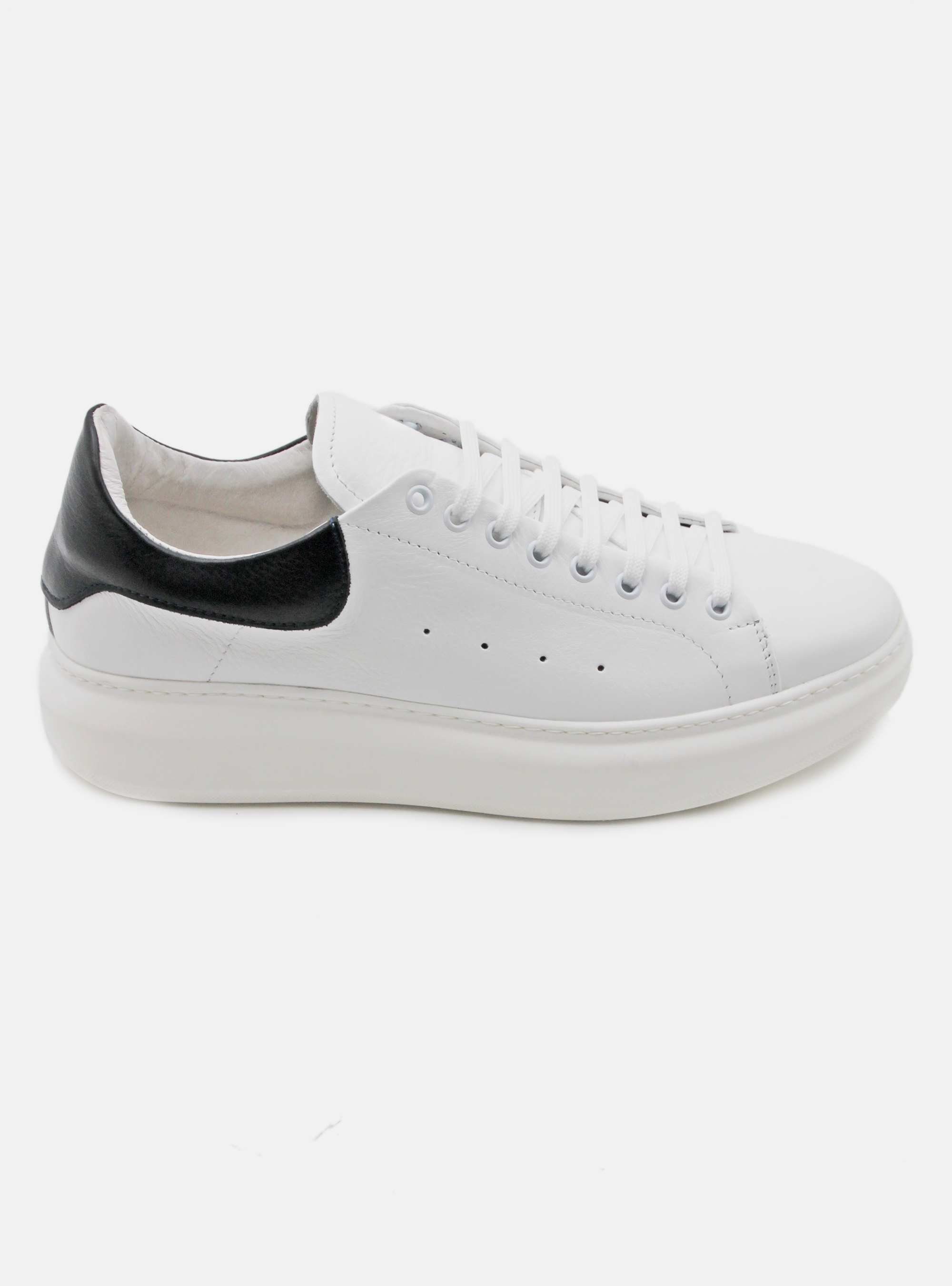 Sneakers in pelle, WHITE 001C